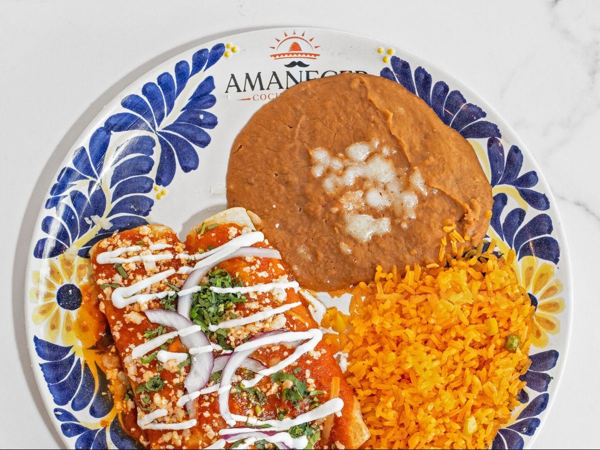 Enchiladas Rojas Steak.