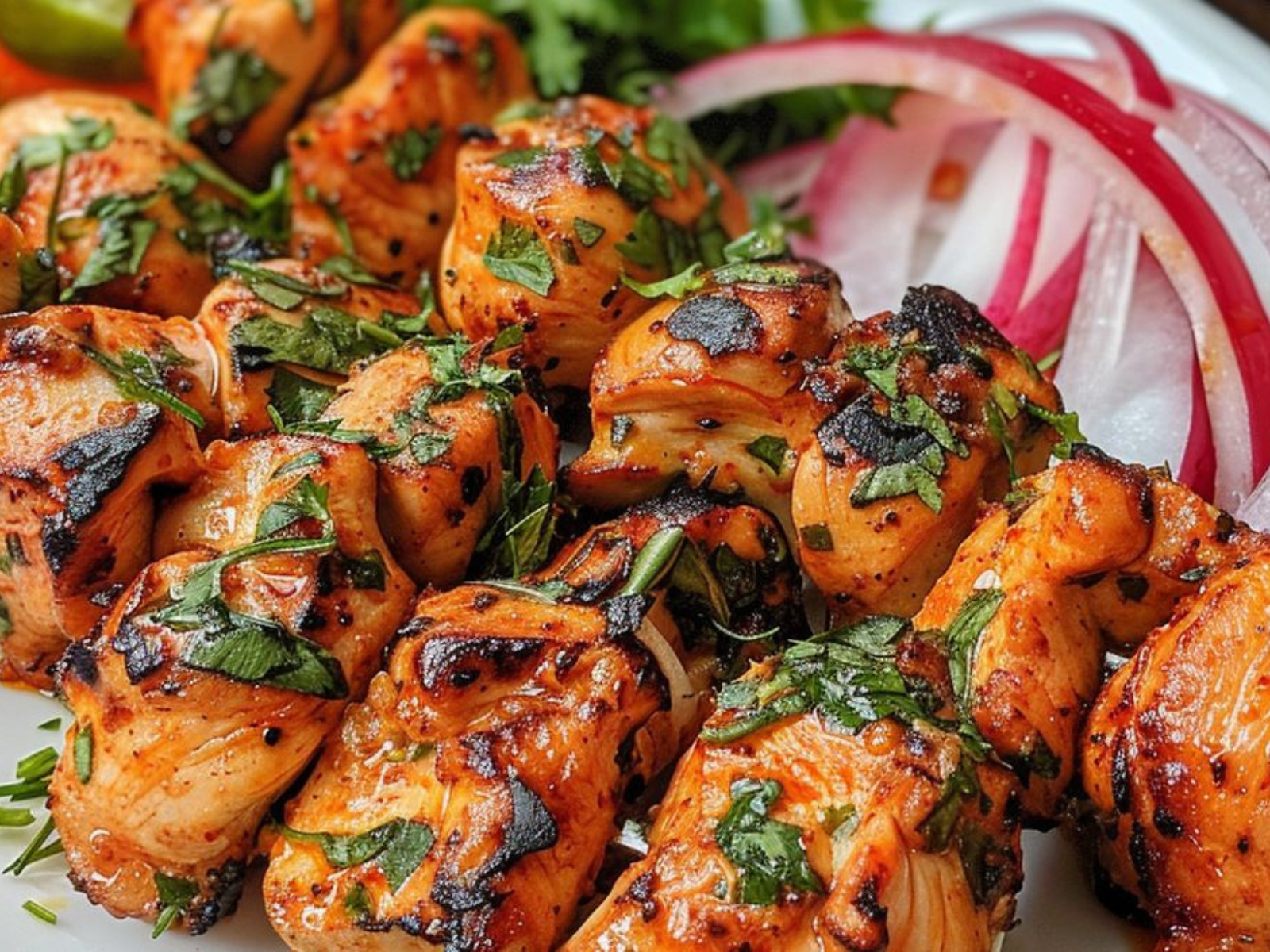 Chicken Tarasee Kebab.