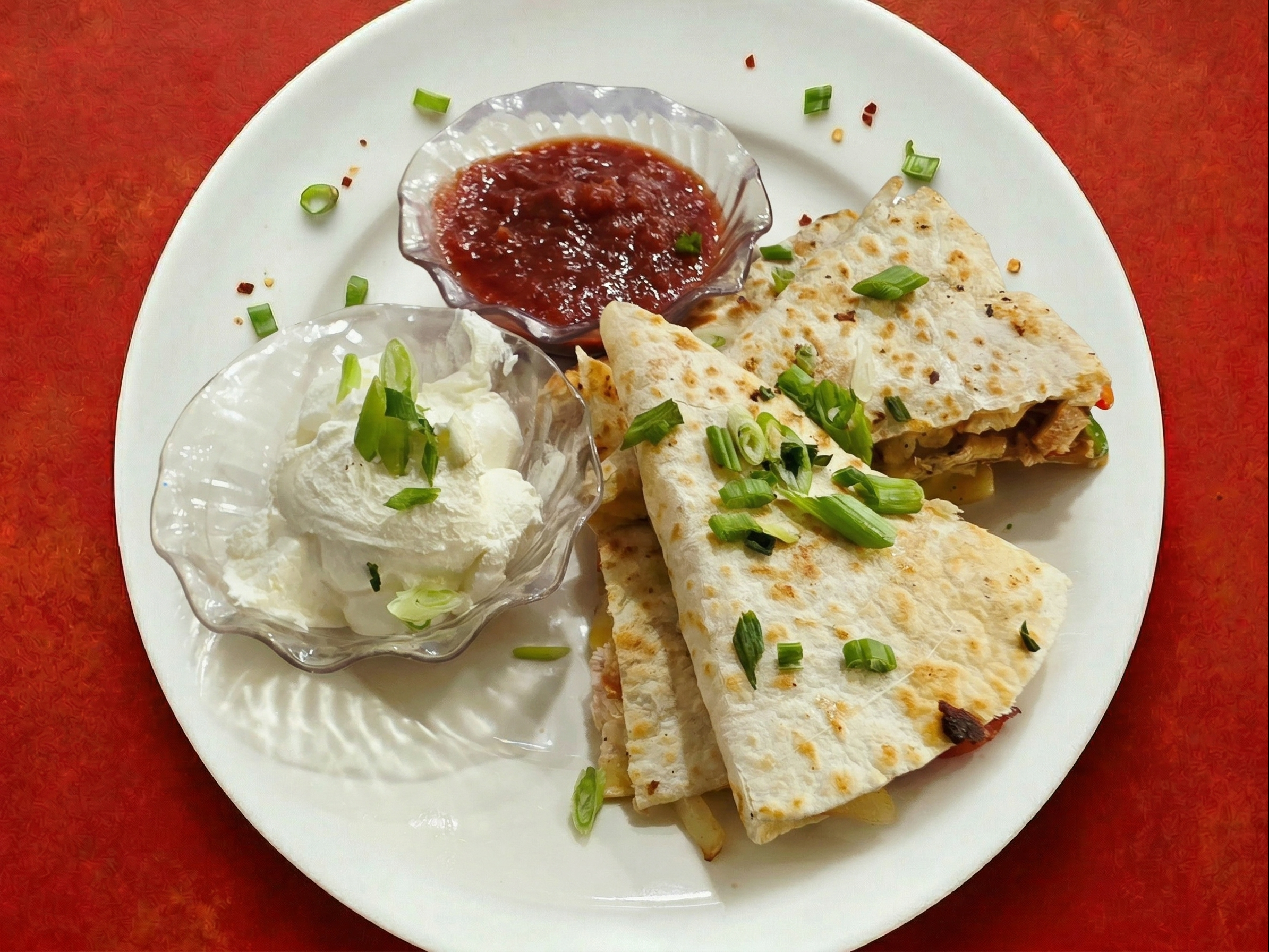 Chicken Quesadilla.