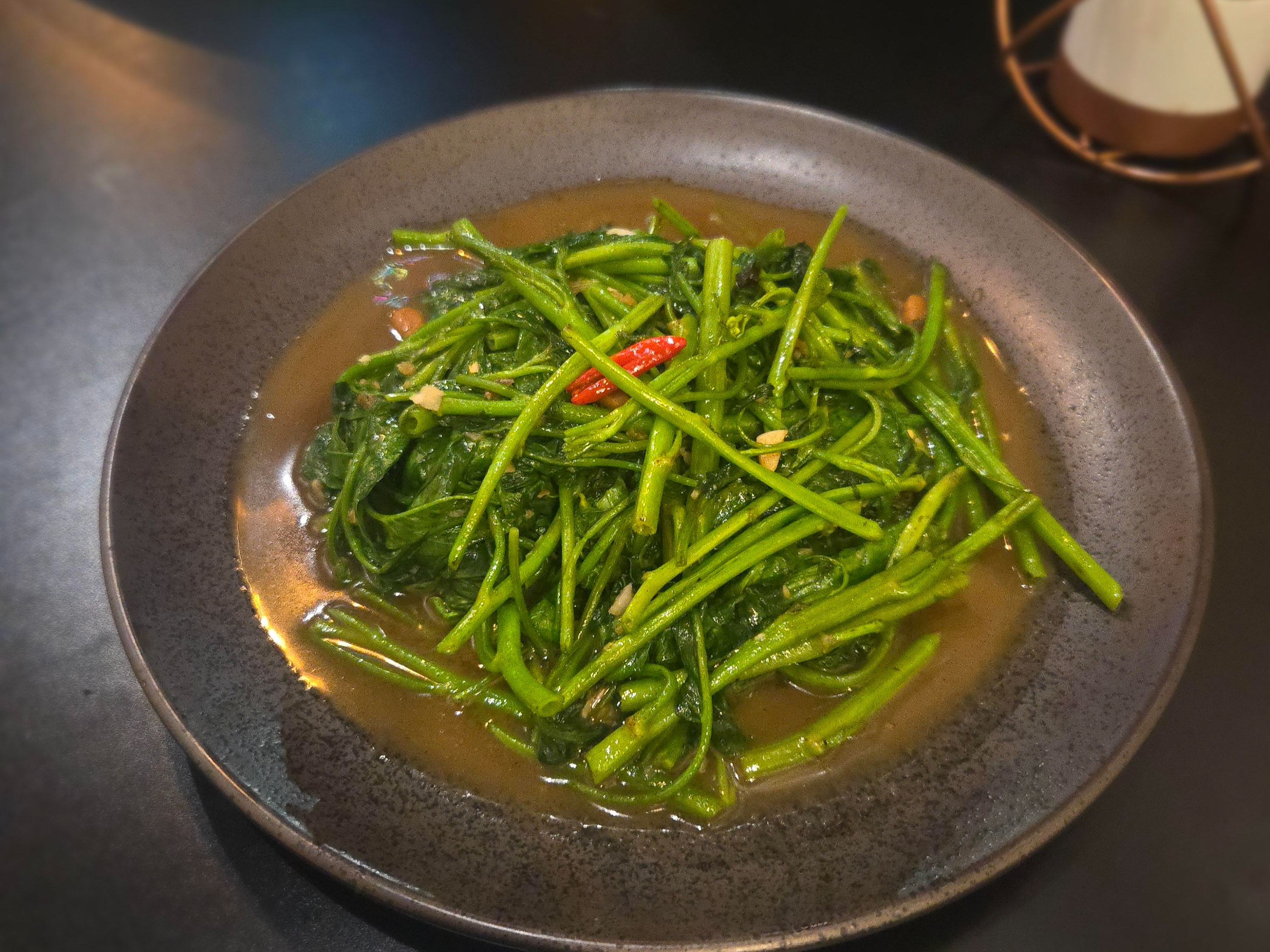 Flaming Water Spinach.