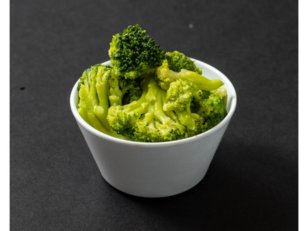 Steamed Broccoli.