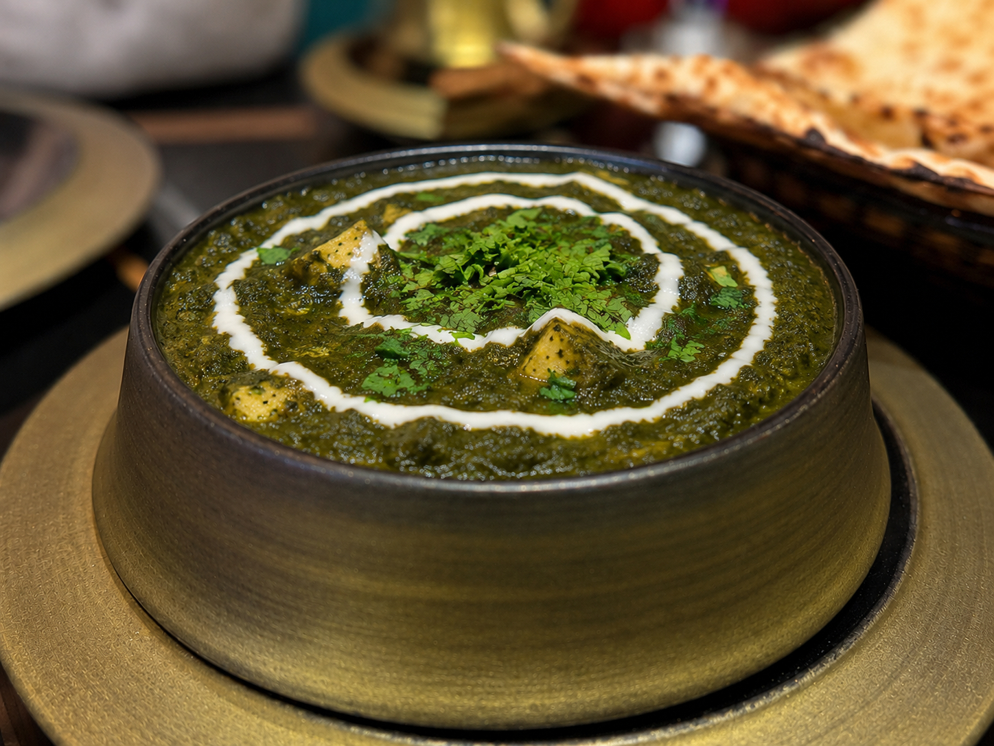 Creamy Saag Paneer.