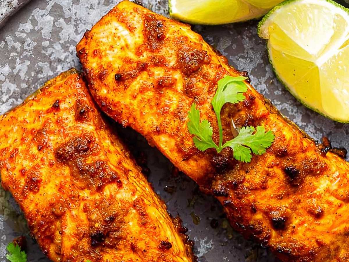 Salmon Tandoori.