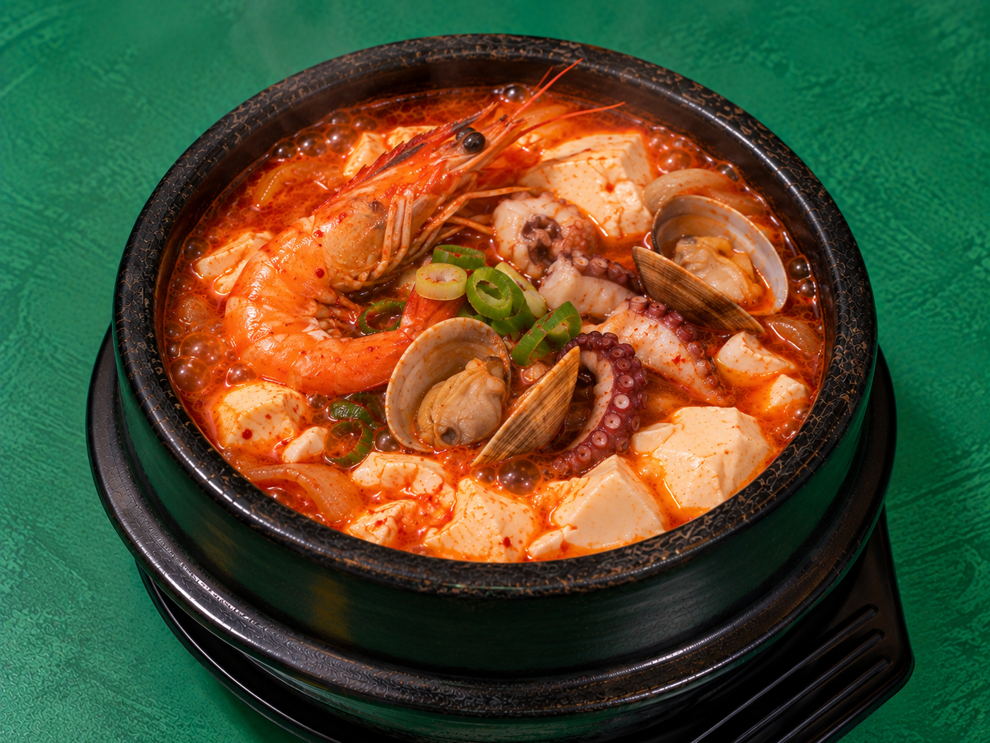 Seafood Soft Tofu Soup.