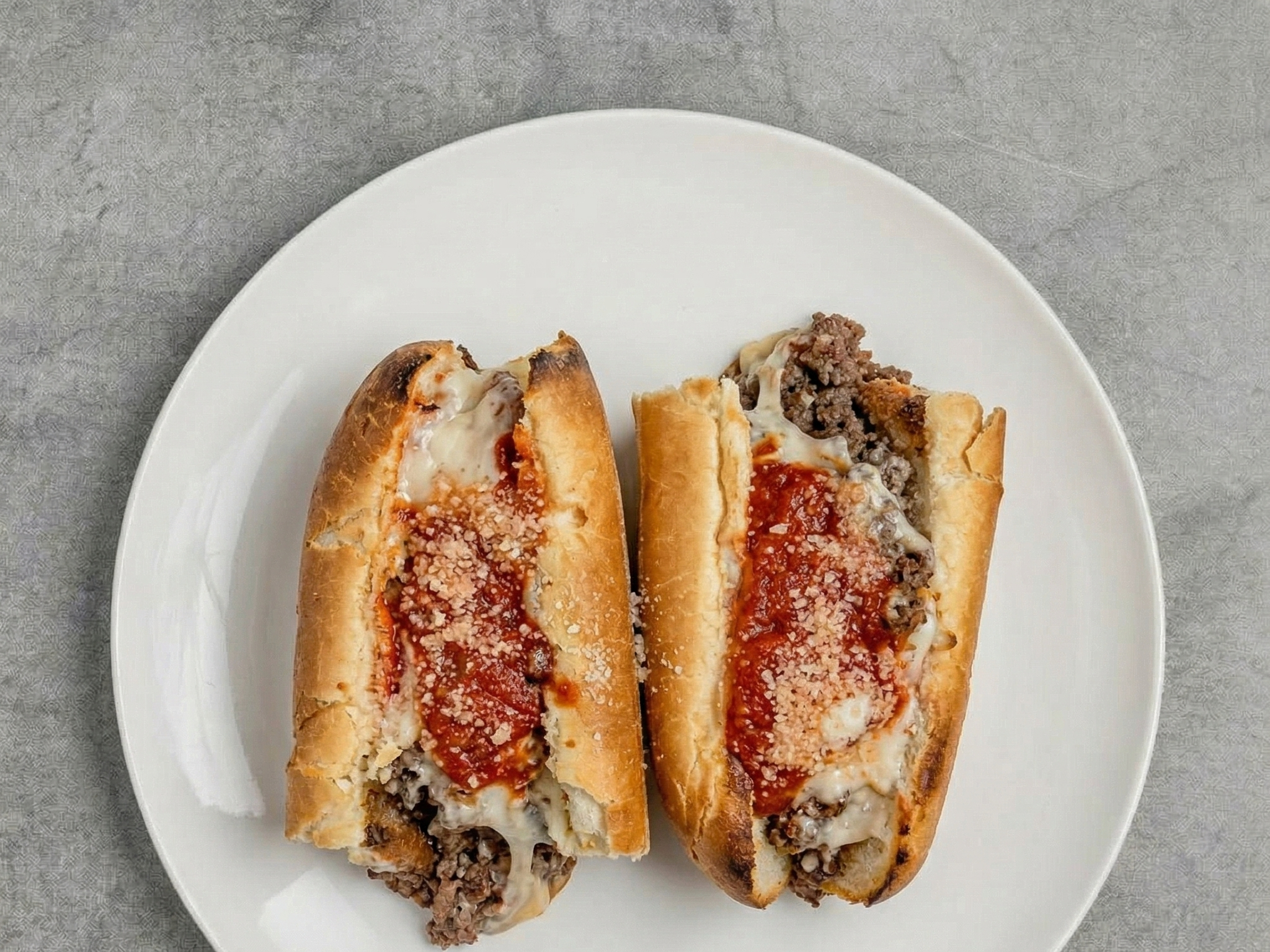 Pizza Steak Sandwich.