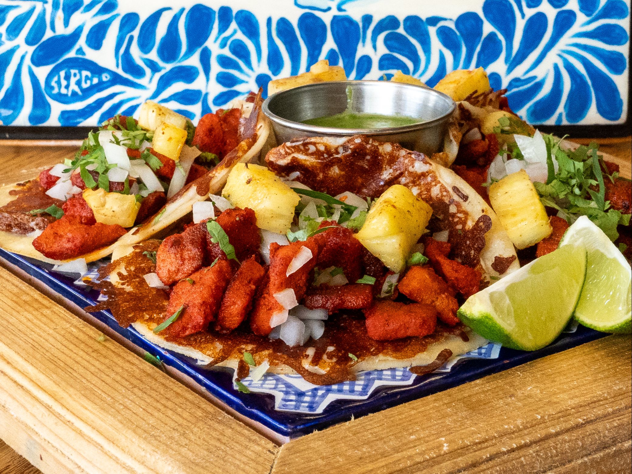 Pastor Tacos al Queso.