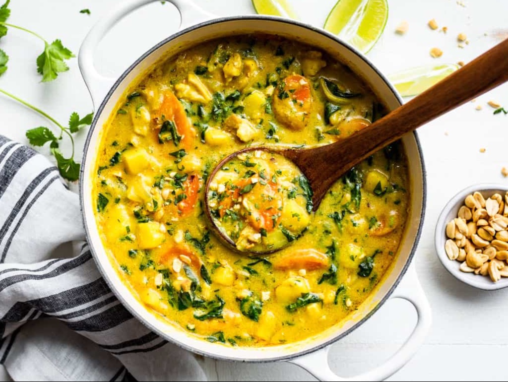 Vegetable Yellow Curry.