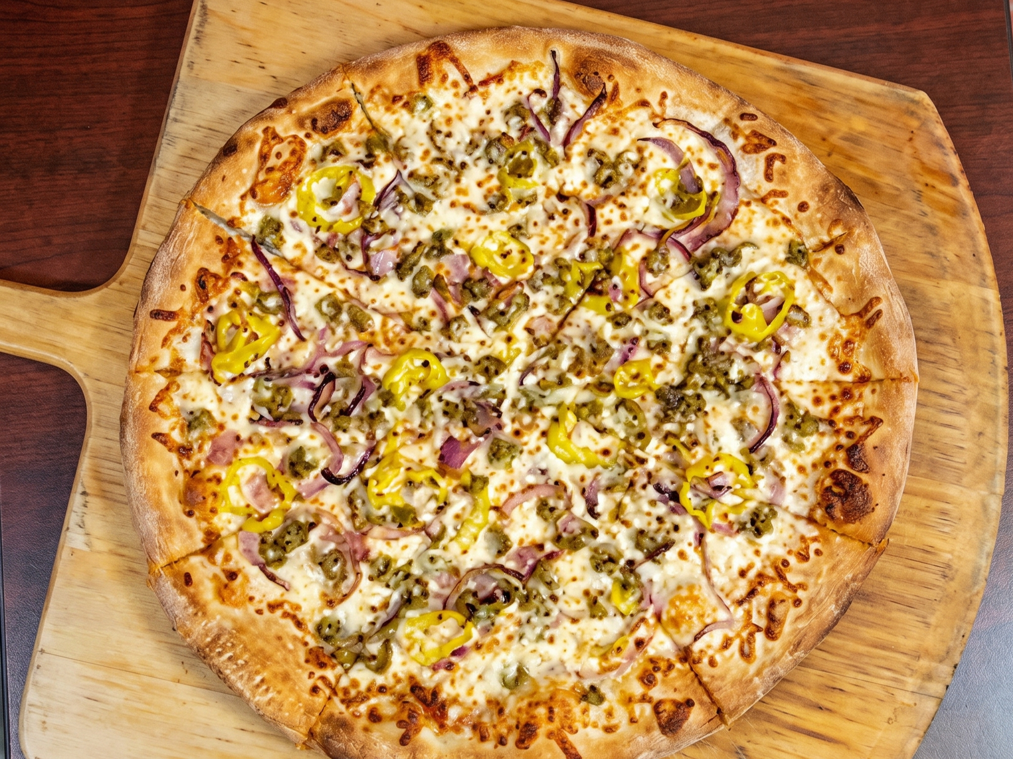 Mortadella Pizza.