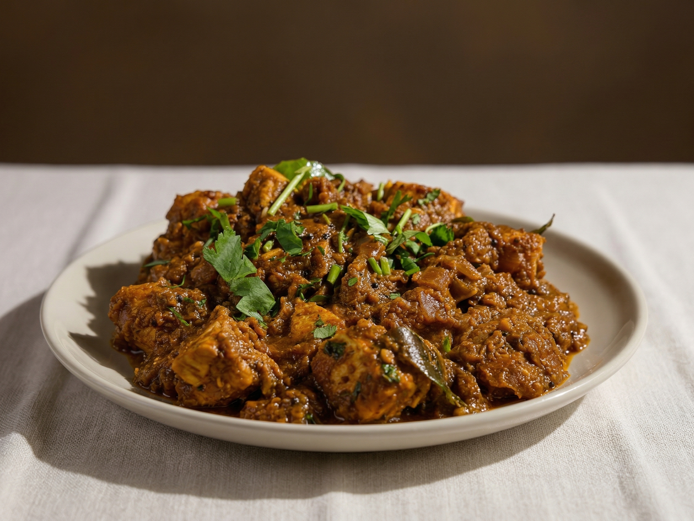 Chicken Chettinadu (GF, DF).