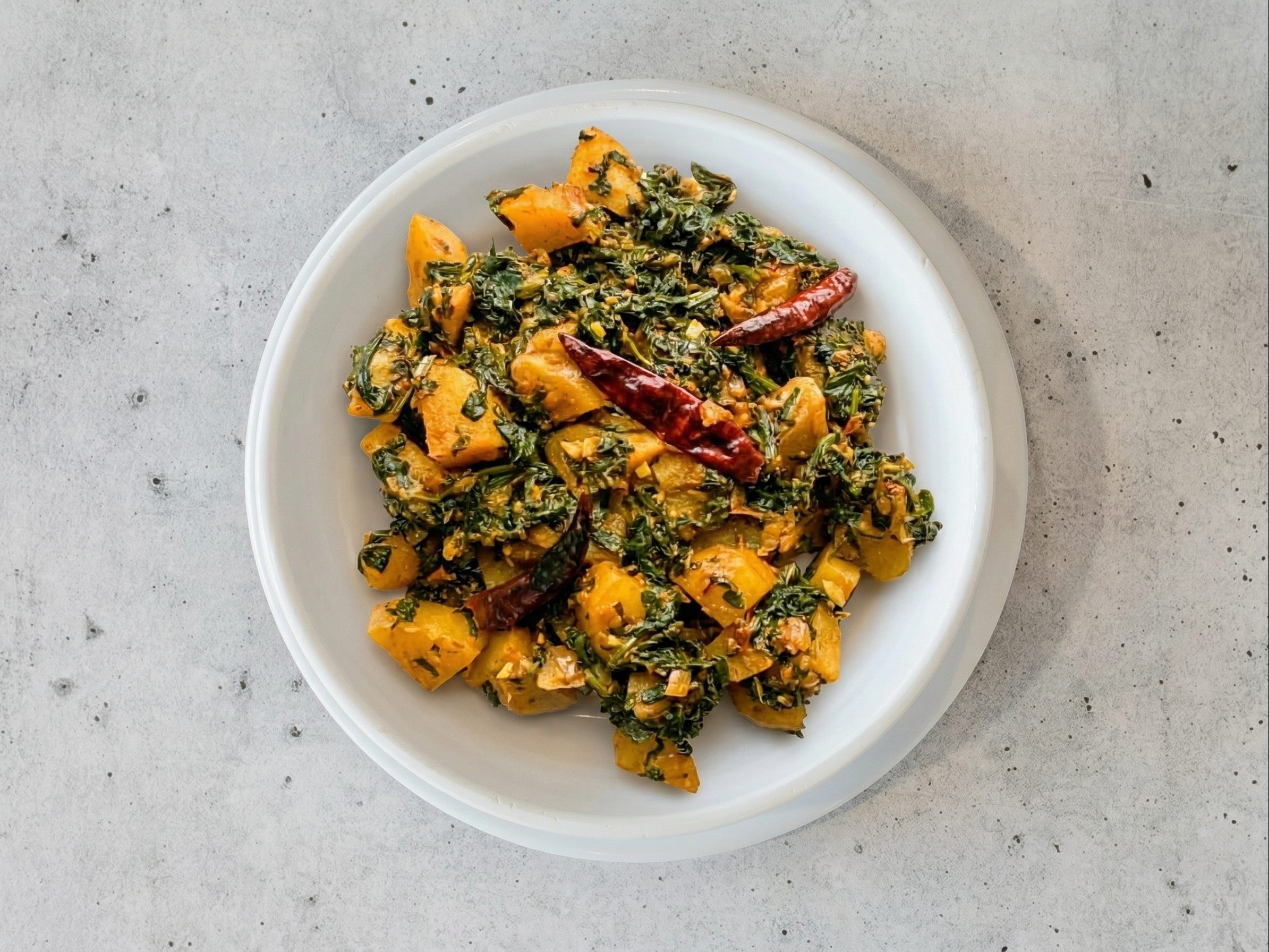 Palak Aloo.