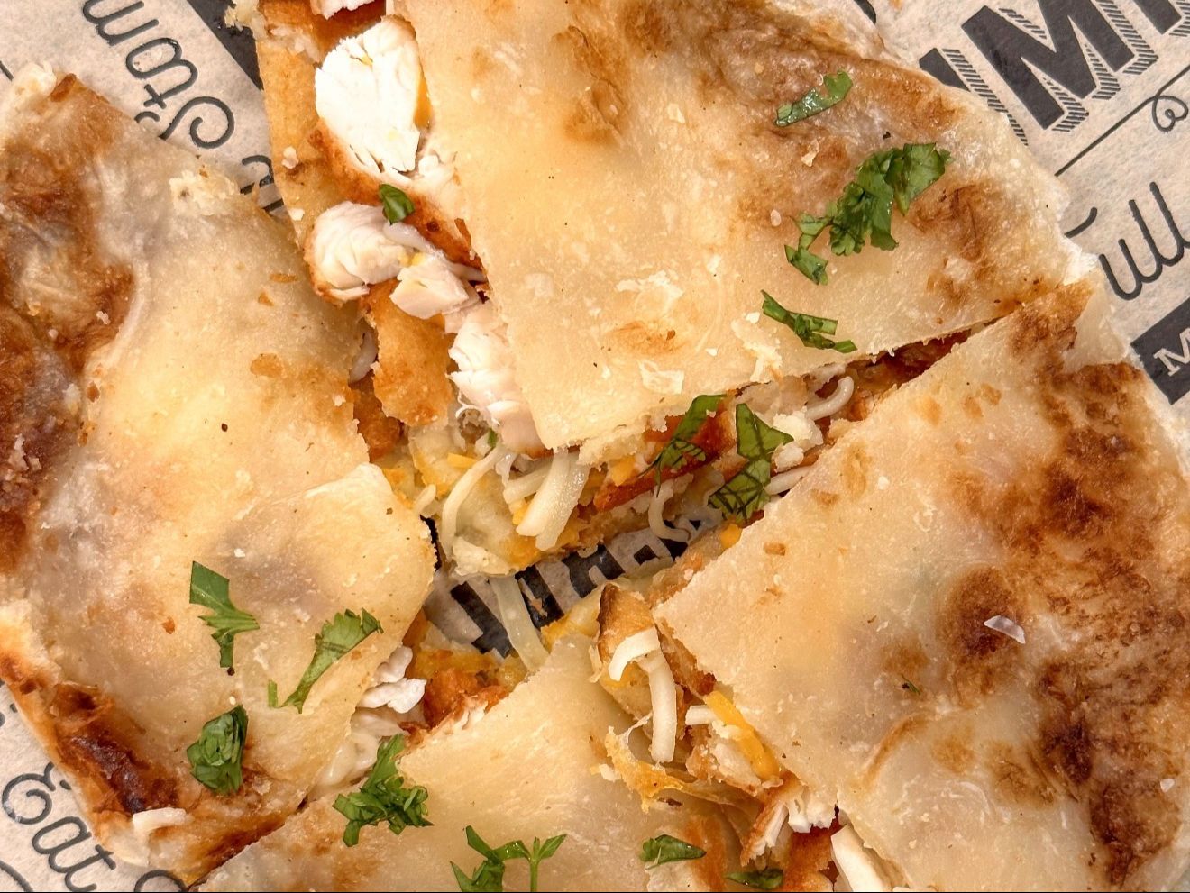 Chicken Cheese Paratha.