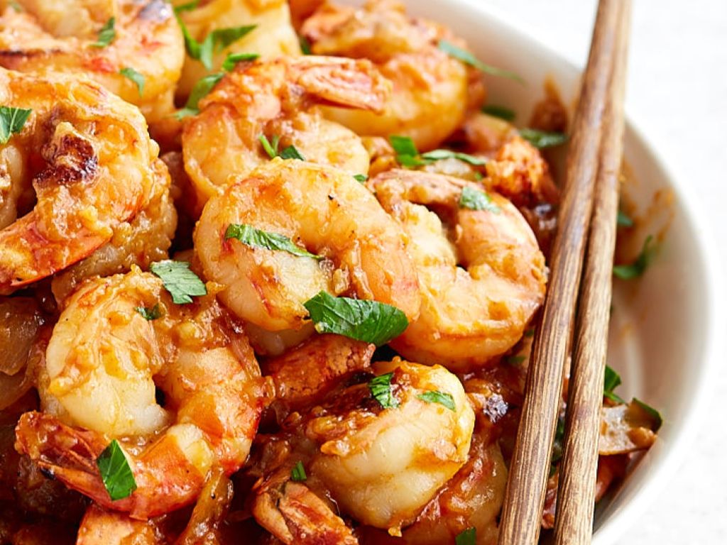 Szechuan Shrimp (Hot & Spicy) / Tôm Tứ Xuyên (Cay Nóng) / 四川虾（麻辣）.