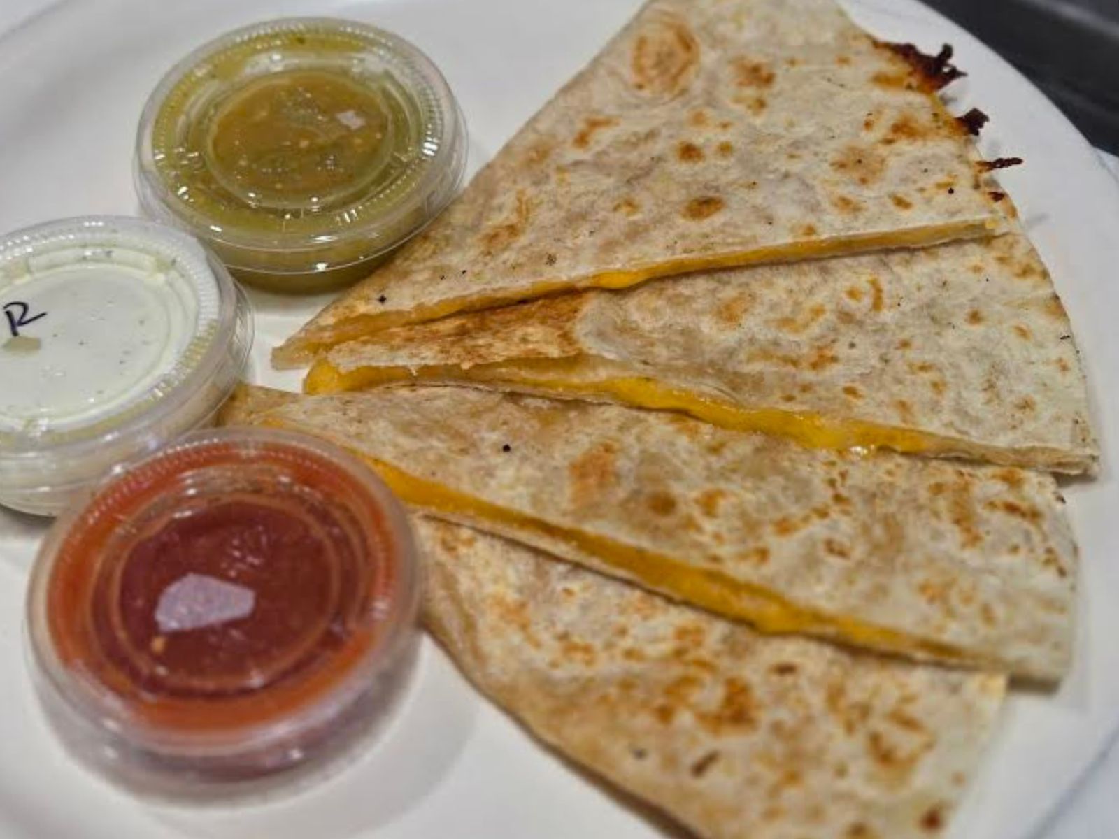 Cheese Quesadilla.