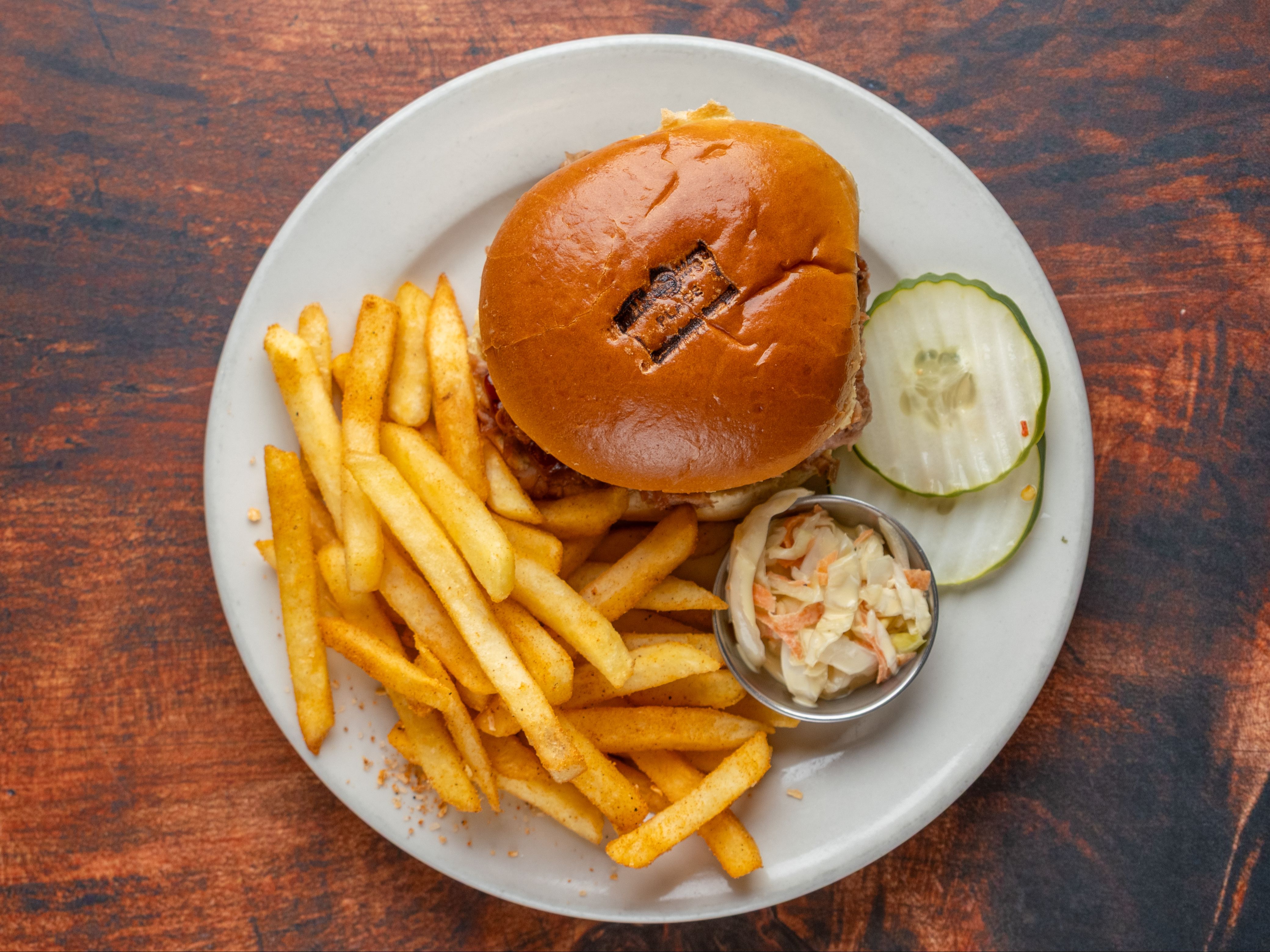 Pulled BBQ Pork Sandwich.