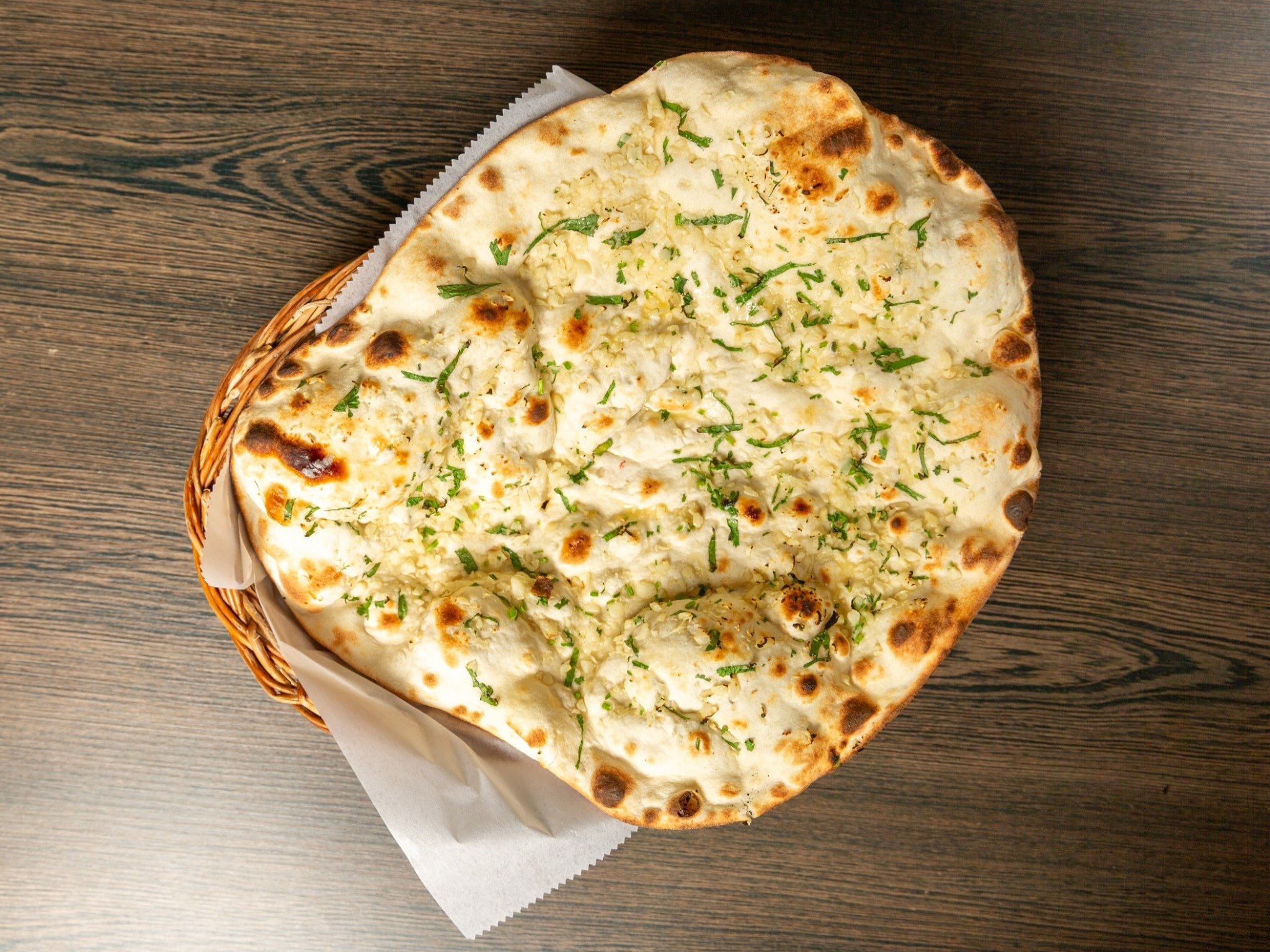 Garlic Cilantro Naan.