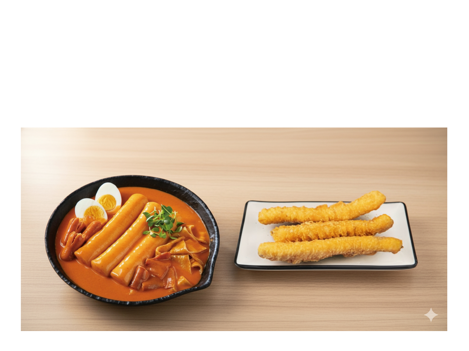 Tteokbokki + Free Fried Squid Combo.