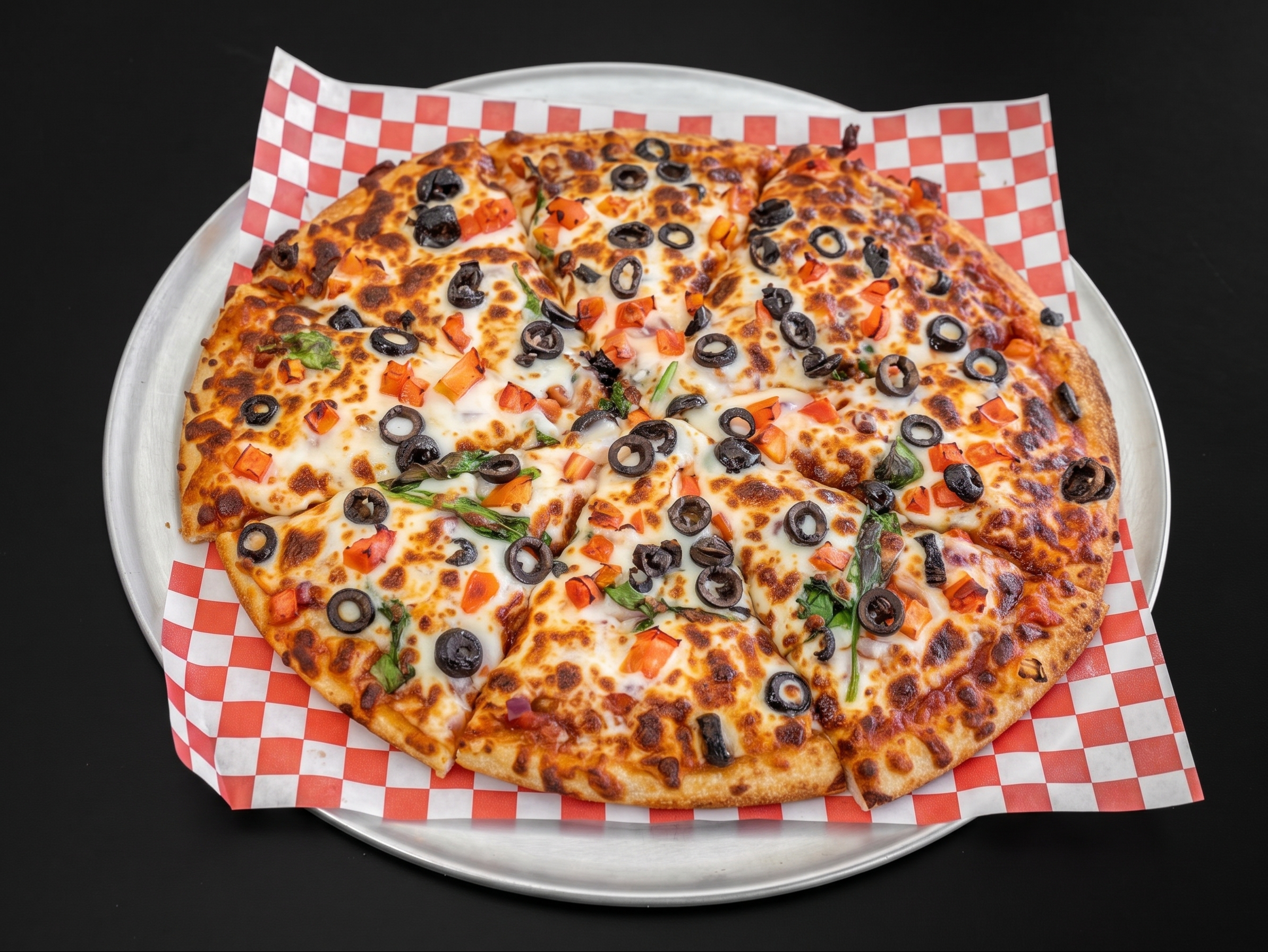 Greek Veggie Pizza.