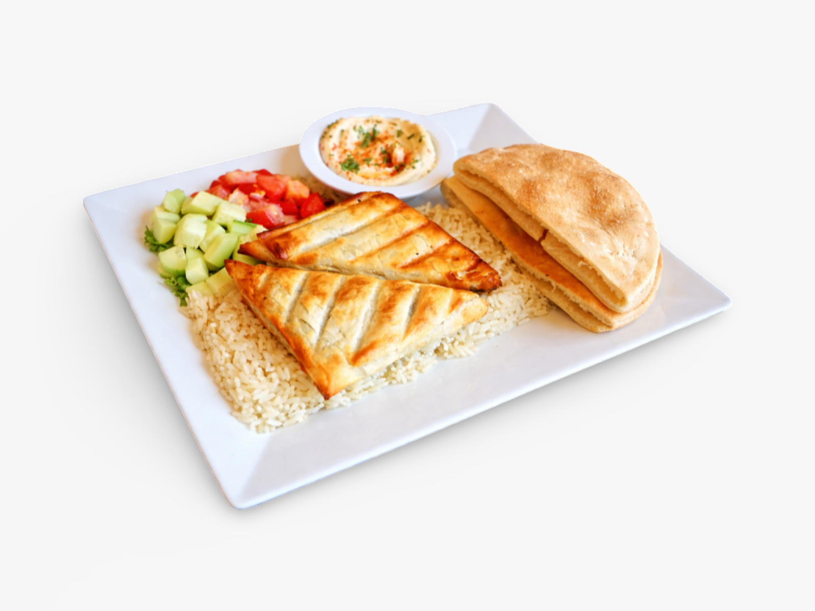 Spinach Pie (Spanakopita) Plate.