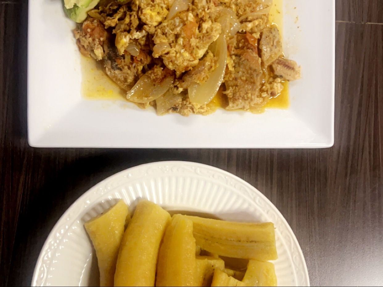 Egg Stew w/ Plantain.