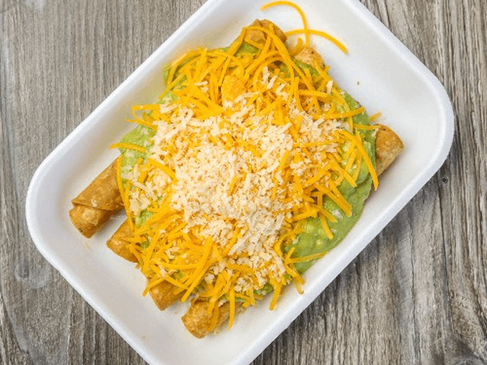 3 Rolled Tacos Guacamole