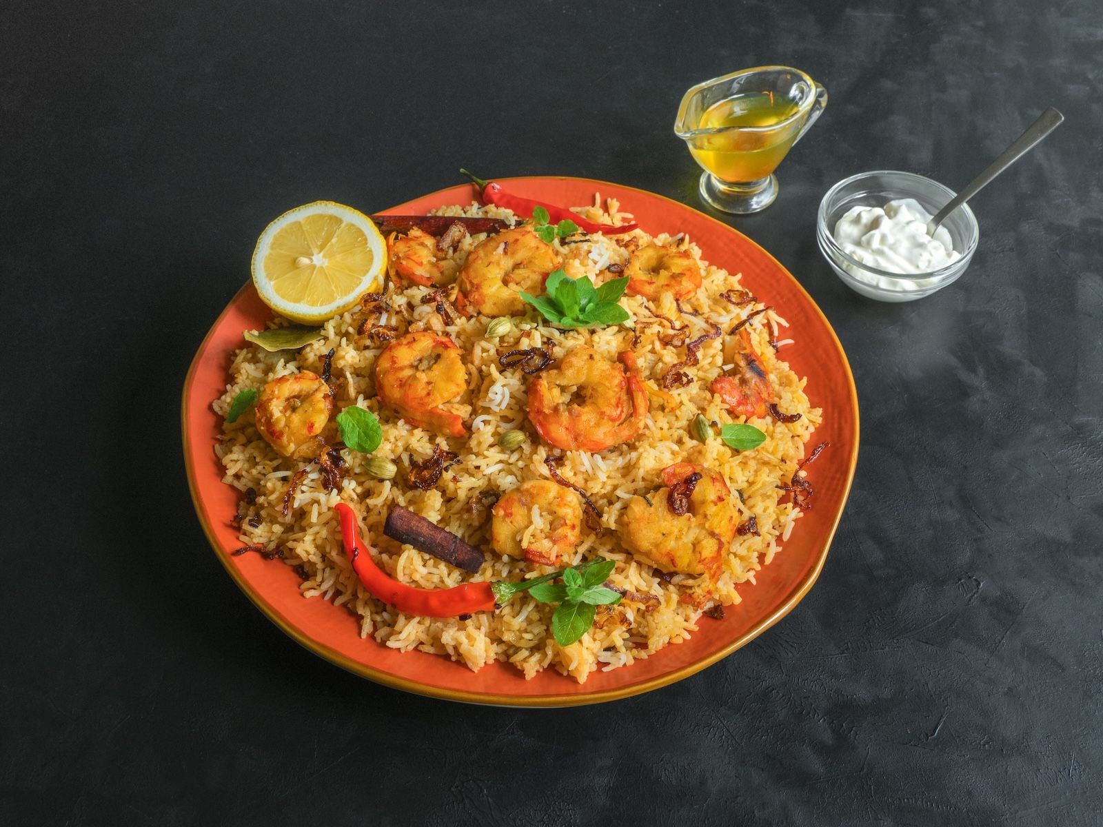Shrimp Biryani.