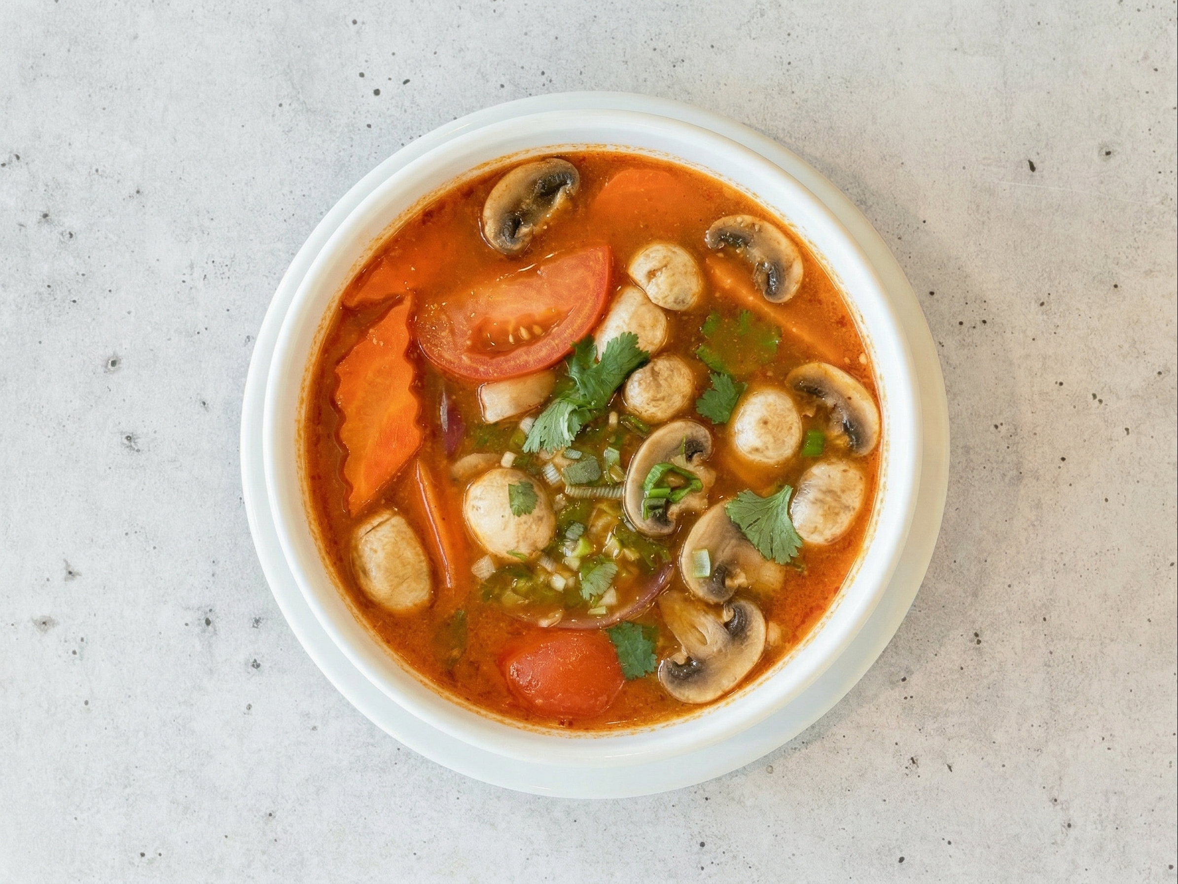 Tom Yum (Chicken Soup).