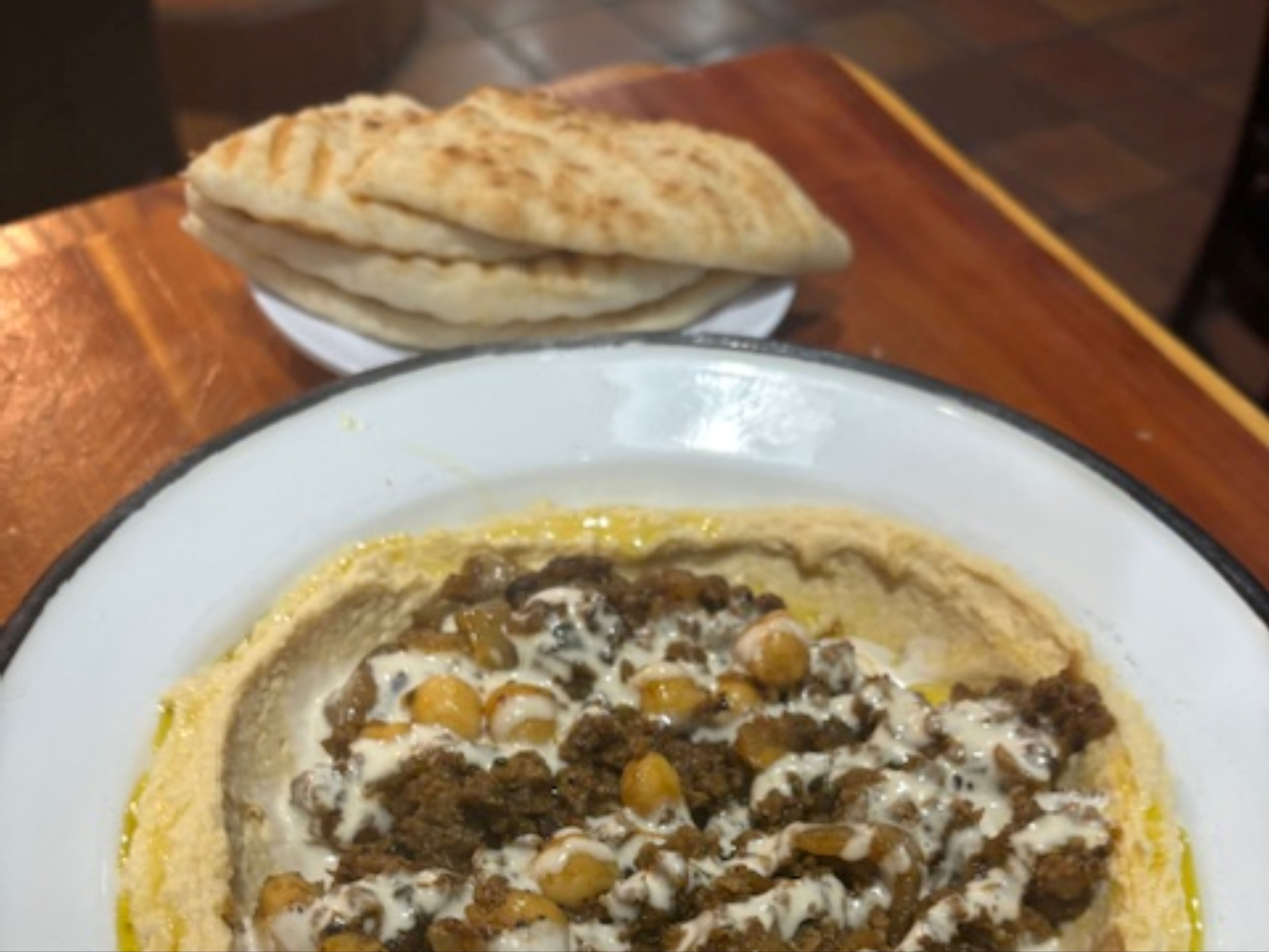 Hummus With Meat.