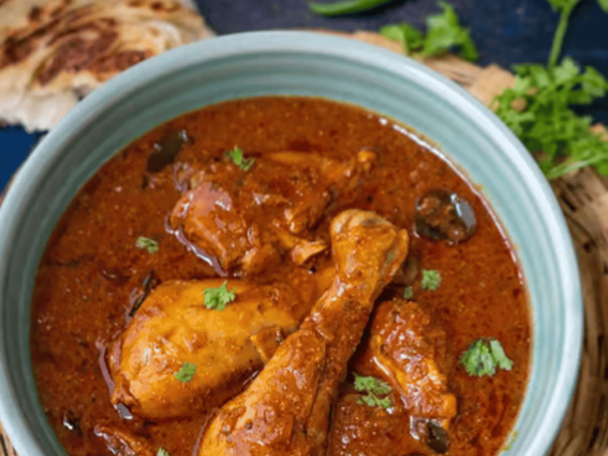 Andhra Chicken Curry.