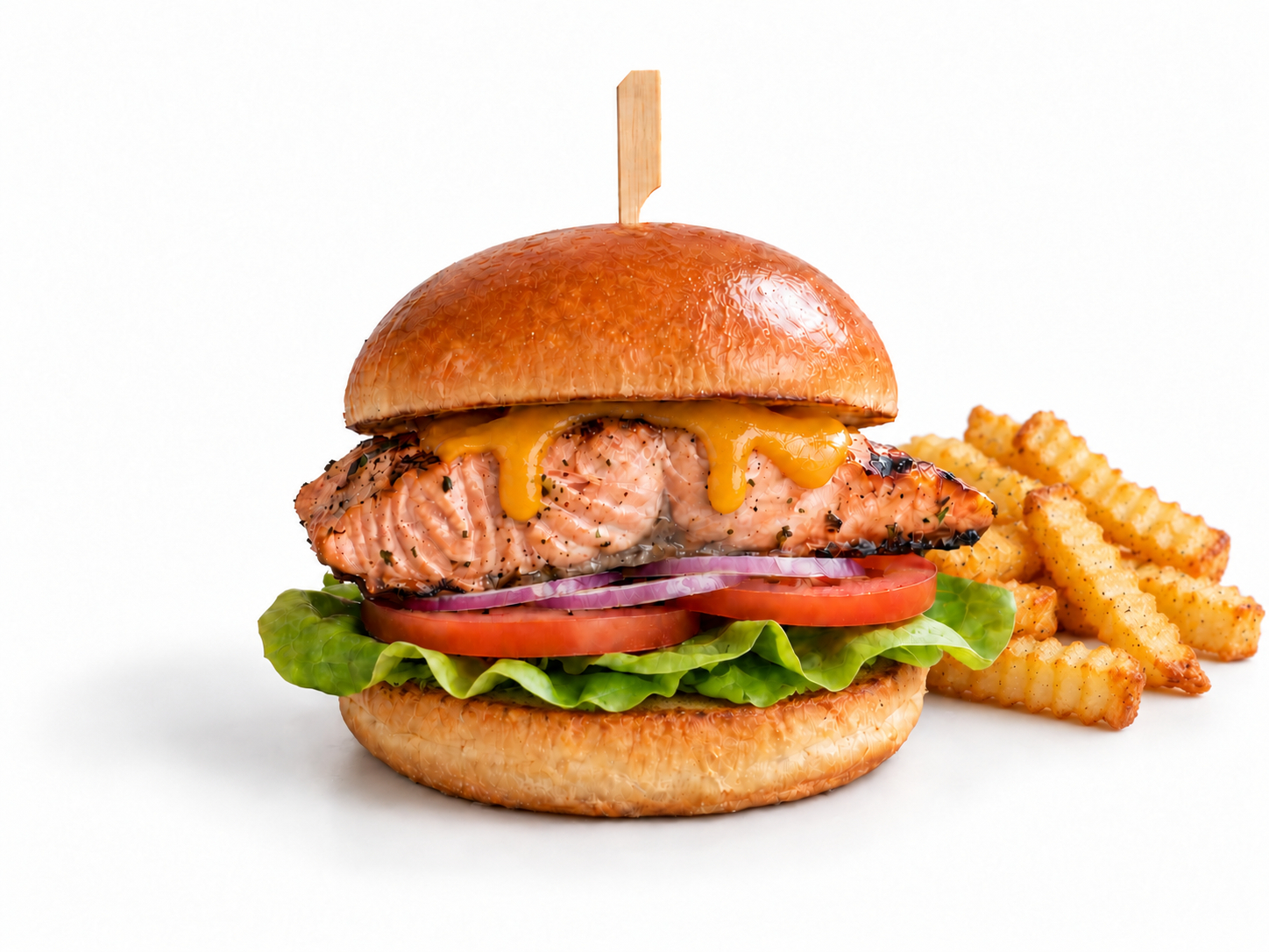 Salmon Burger.