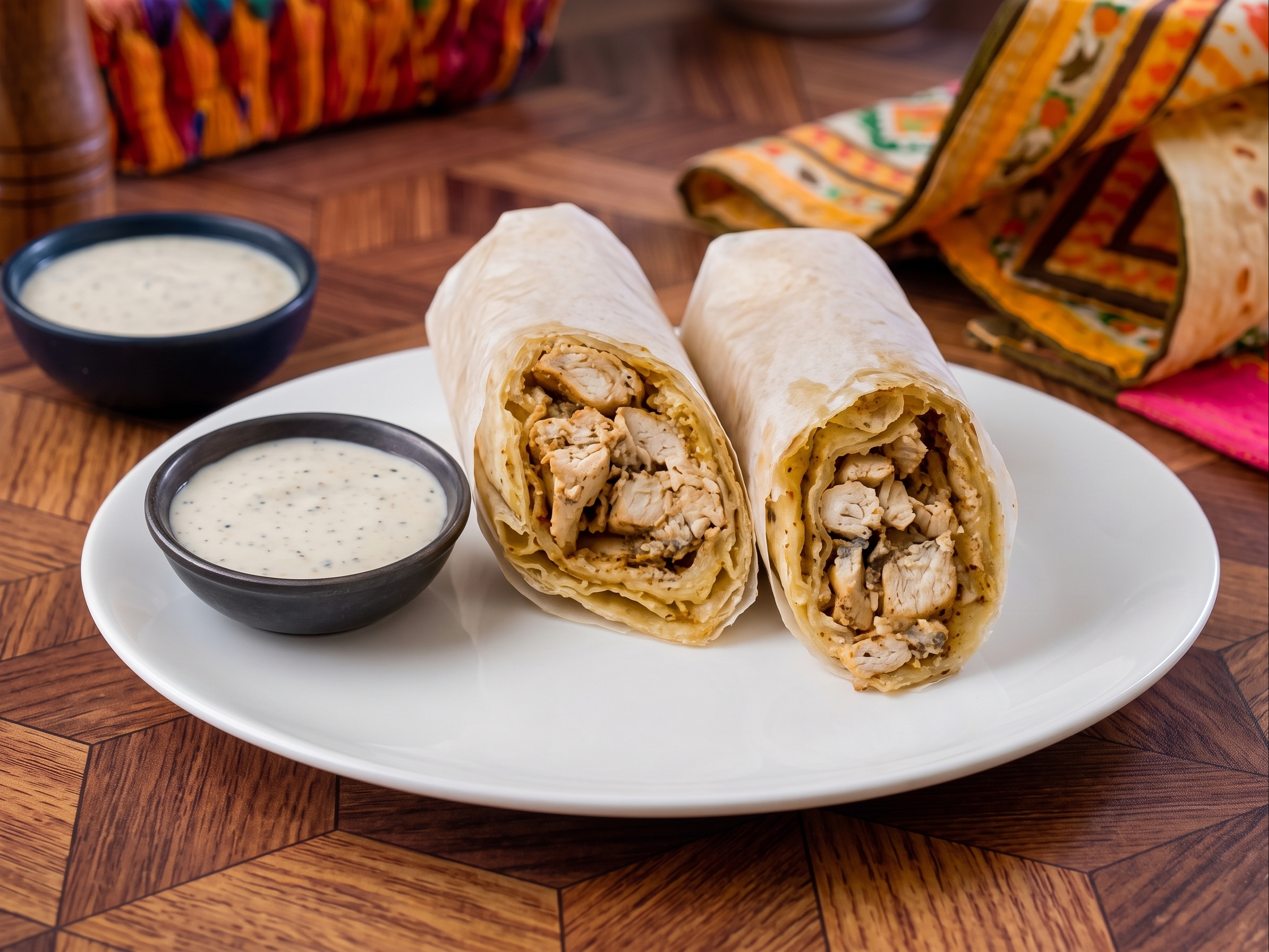 Chicken Tikka Roll.
