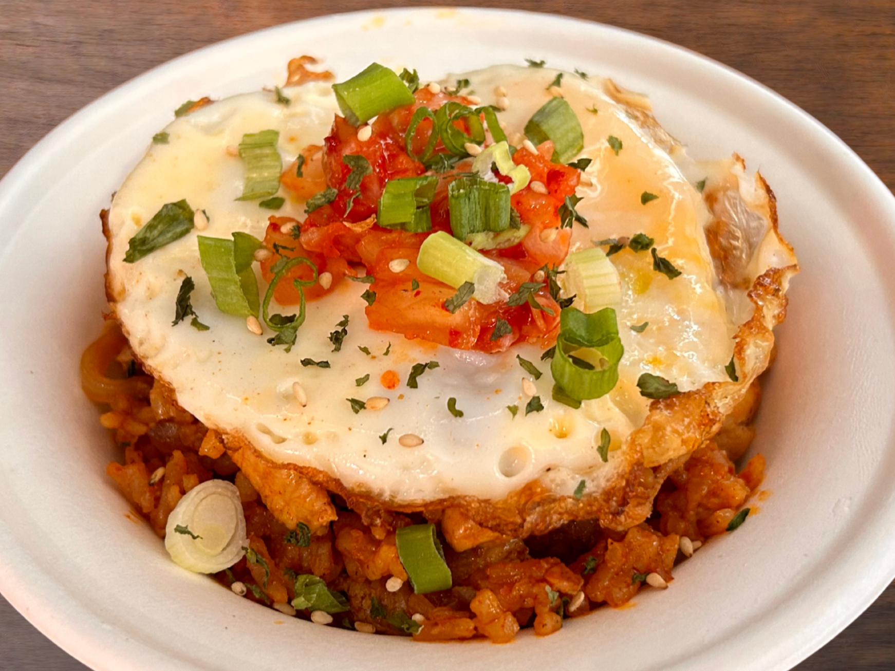 Chicken Kimchi Fried Rice.