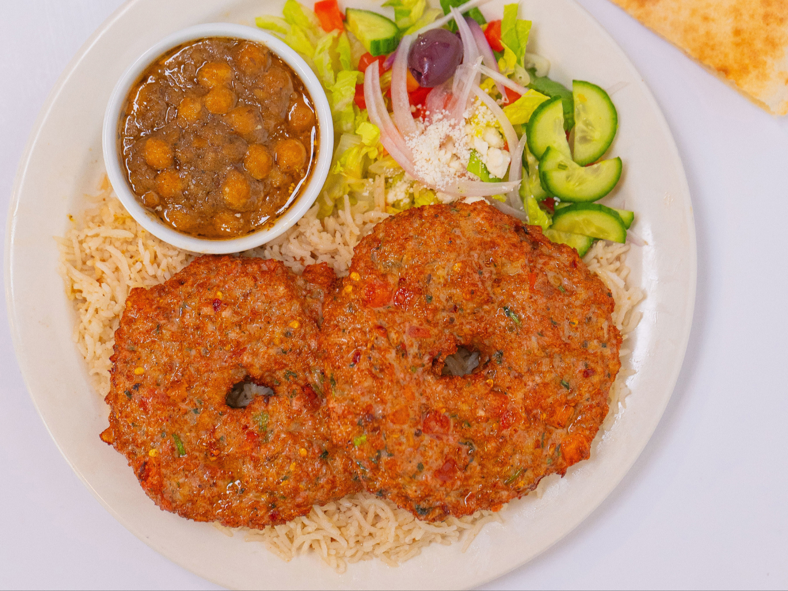 #5 Chicken Chapli Kabob.