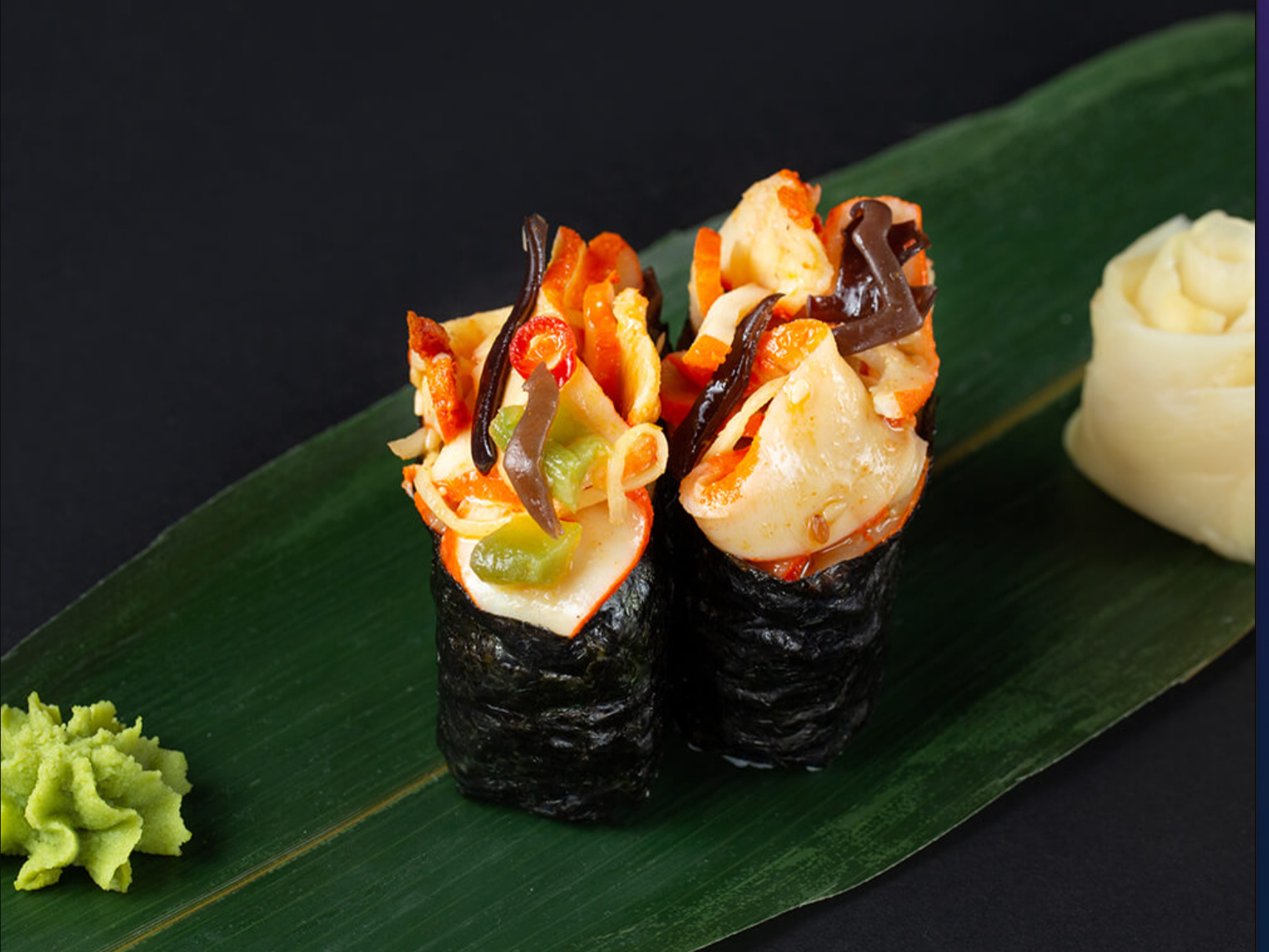 Ika Sansai Salad Gunkan