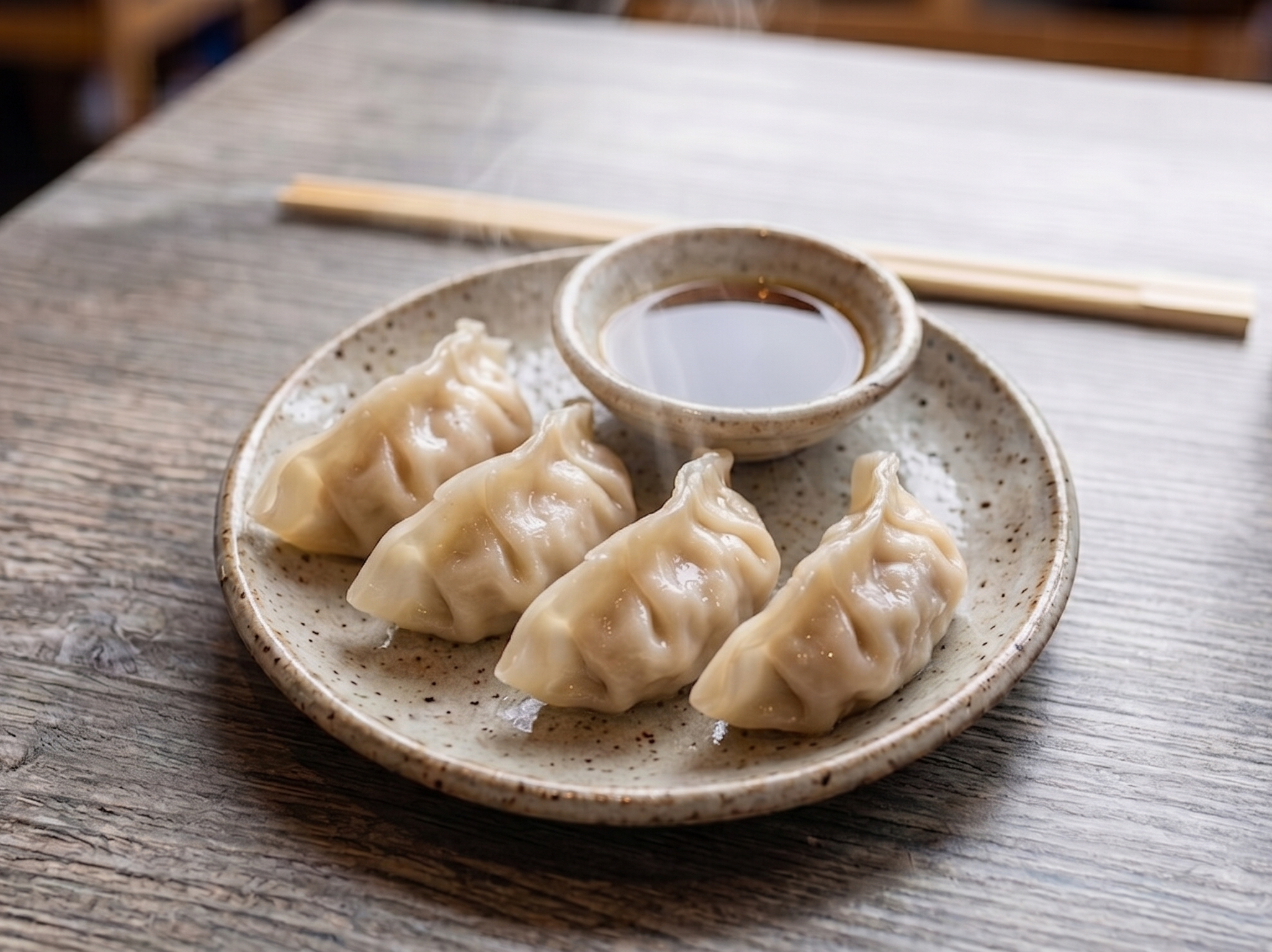 Steamed Gyoza 4pc.