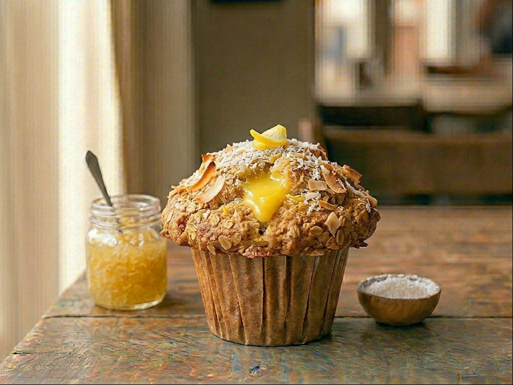 Large Muffin - Coconut Lime.