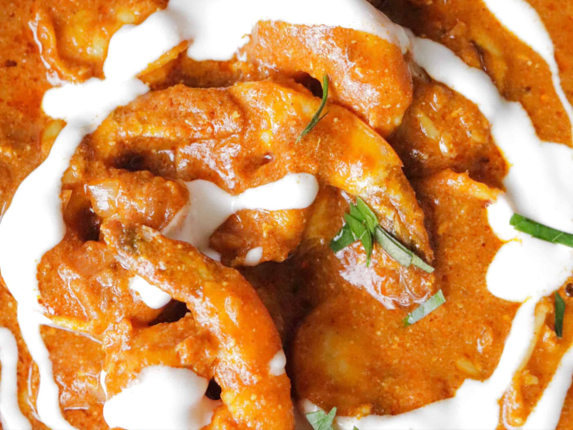 Shrimp Tikka Masala.