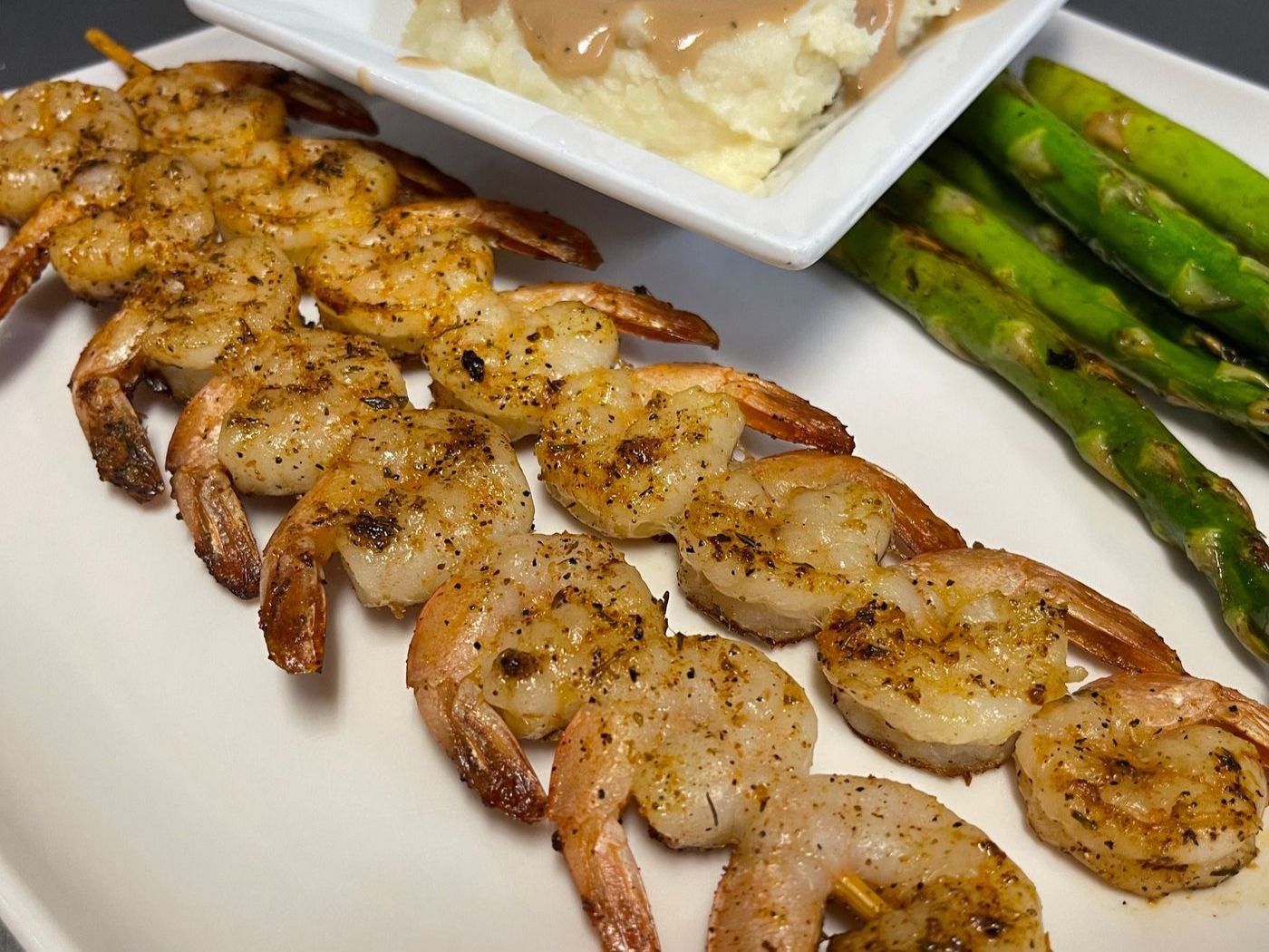 Blackened Shrimp.