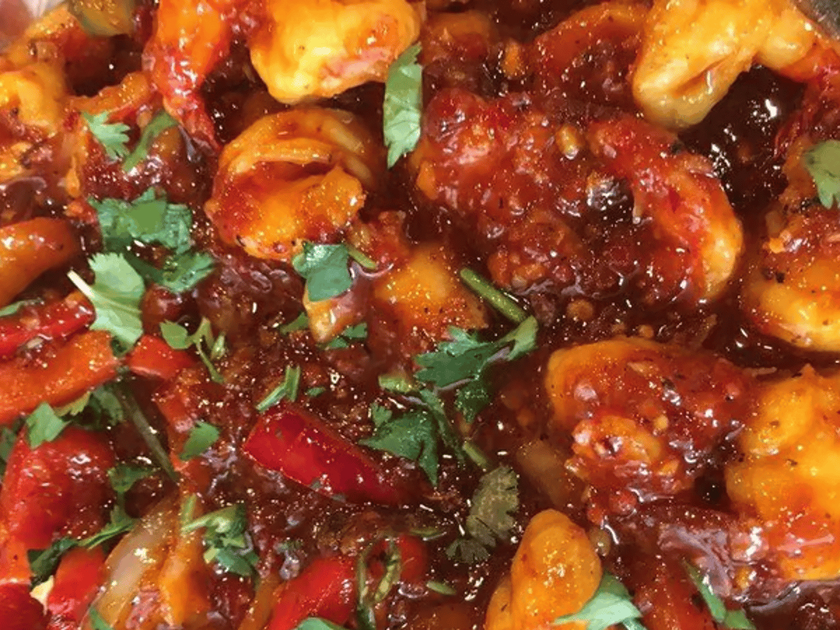 Chili Garlic Shrimp.
