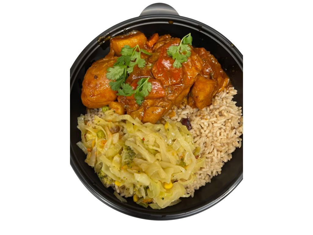 Stew Chicken Rice & Beans.