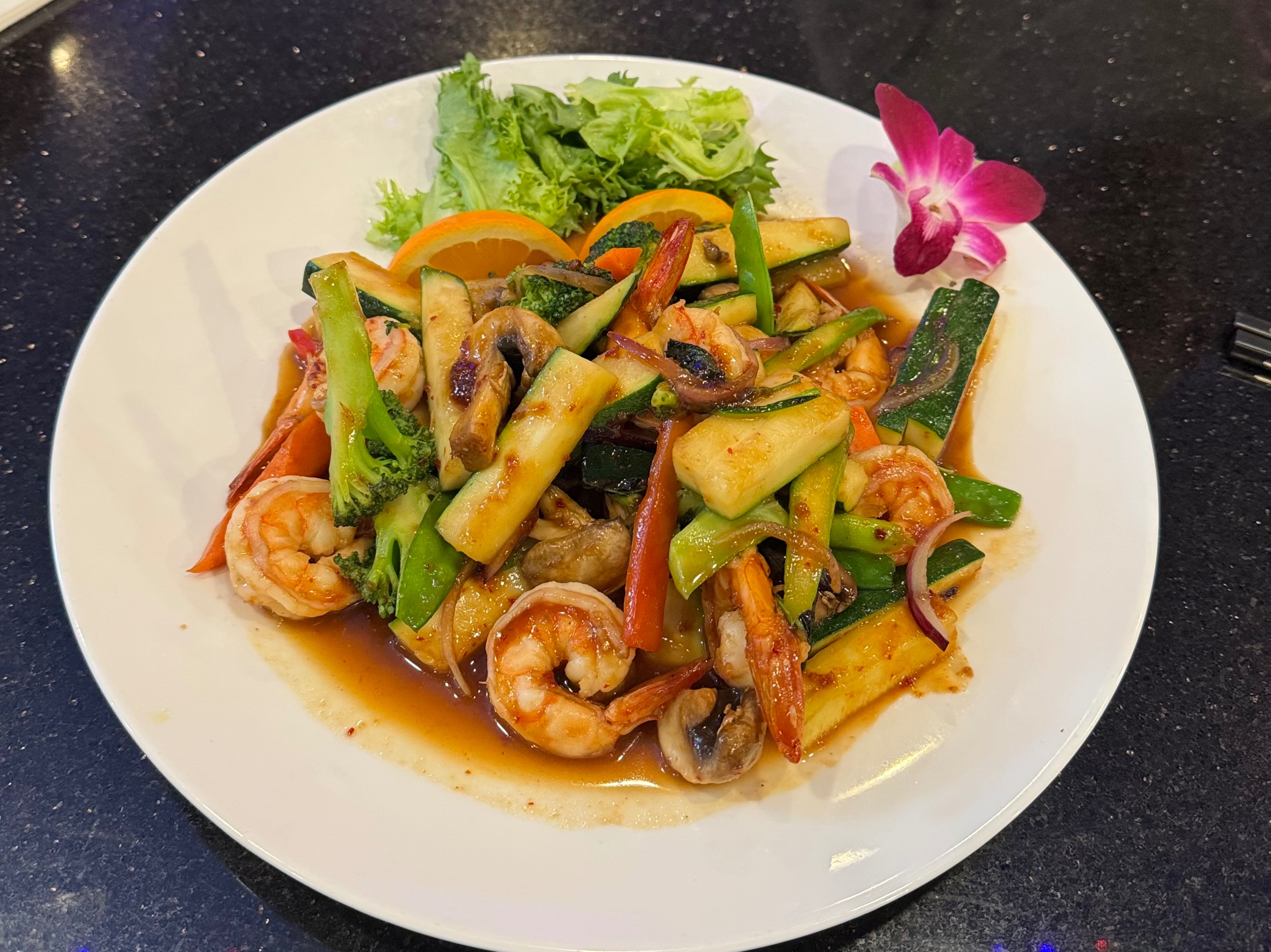 Basil Shrimp.