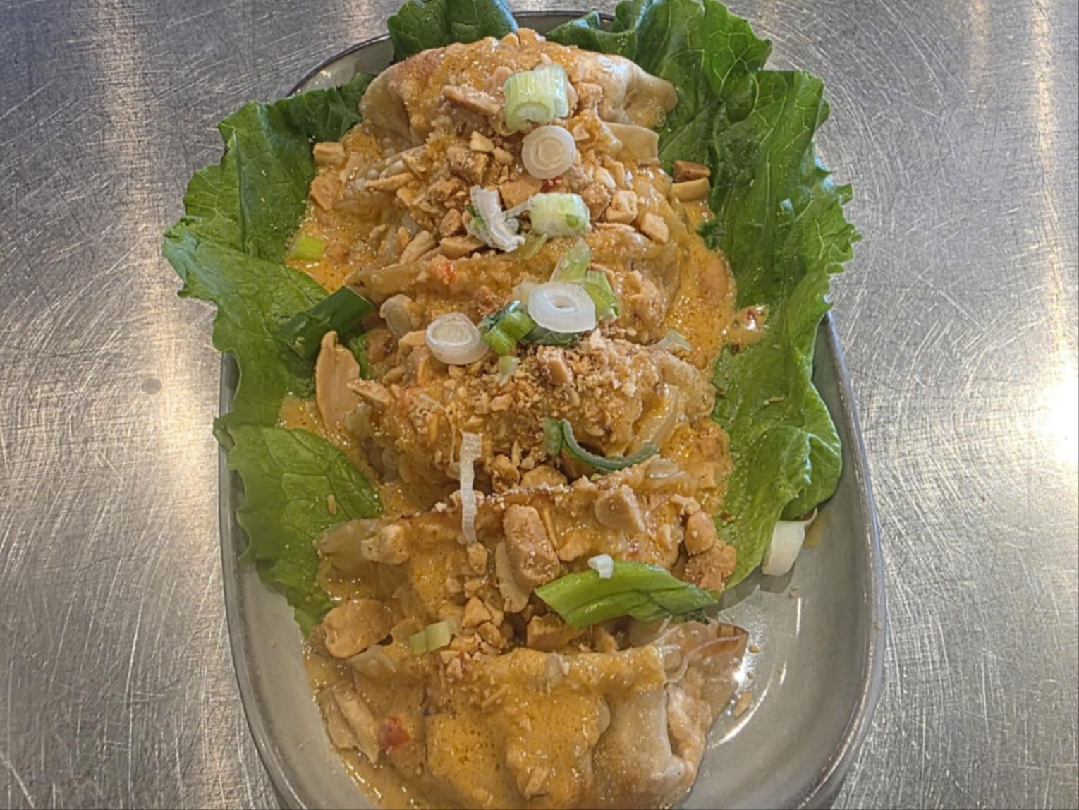 Coconut Red Curry Dumplings.