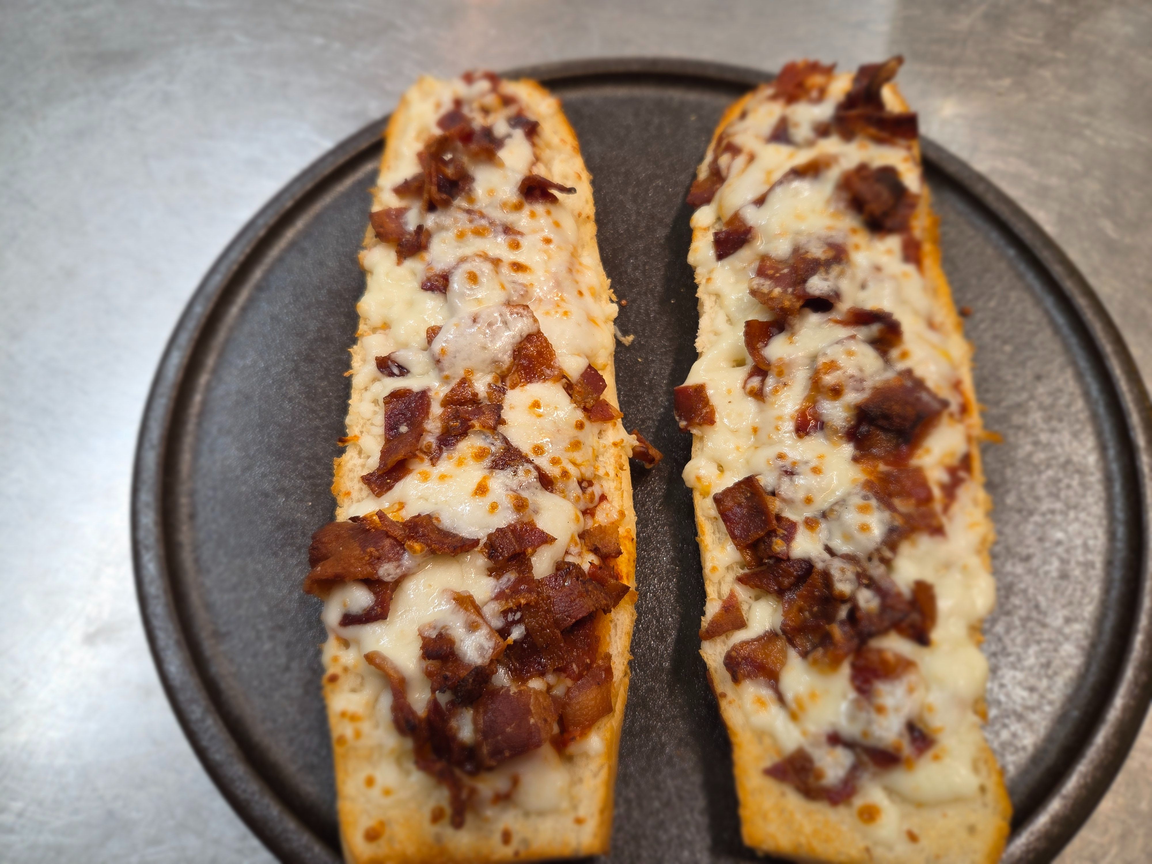 French Bread Pizza Bacon