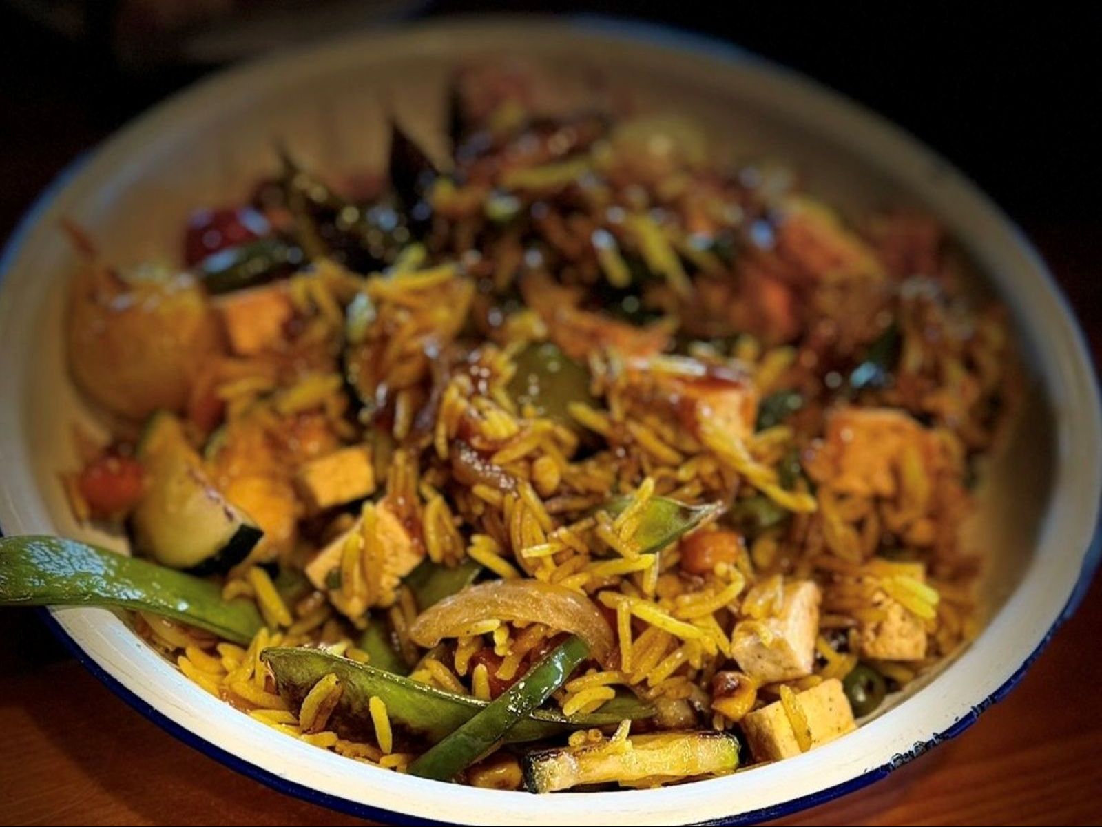 Vietnamese Vegan Fried Rice w/Tofu.