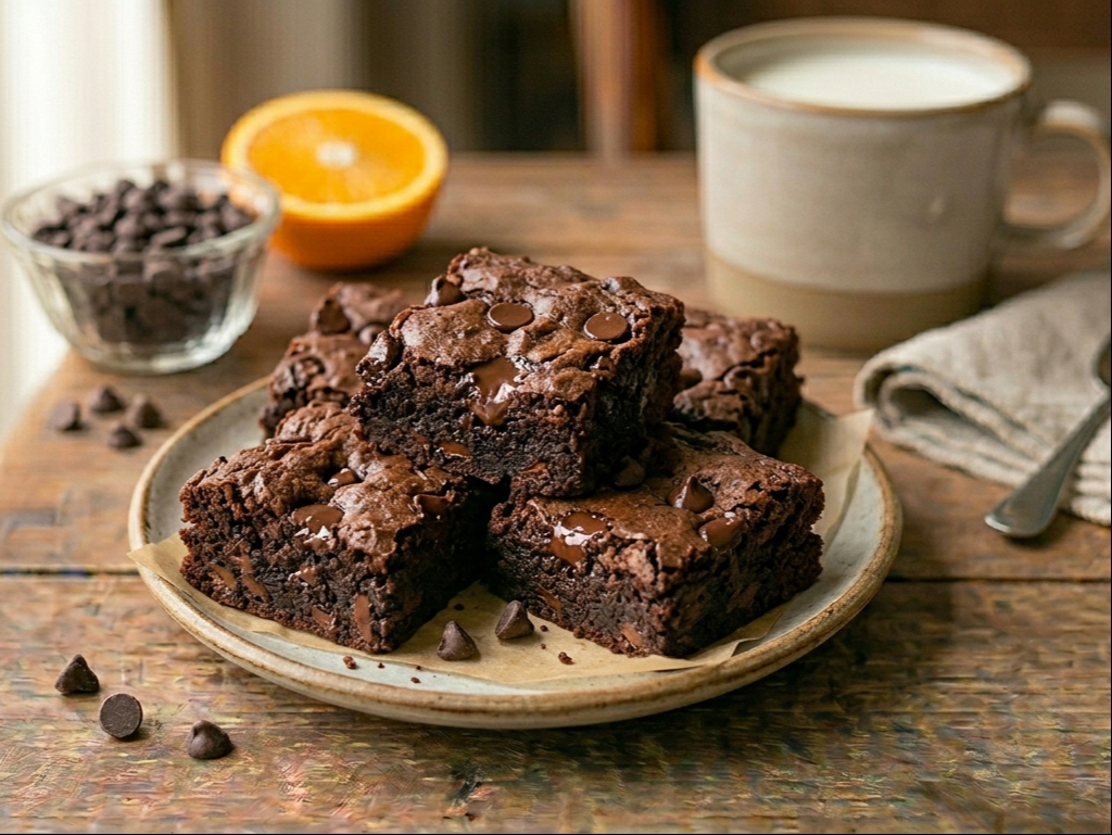 Gluten Free Chocolate Chip Brownie.