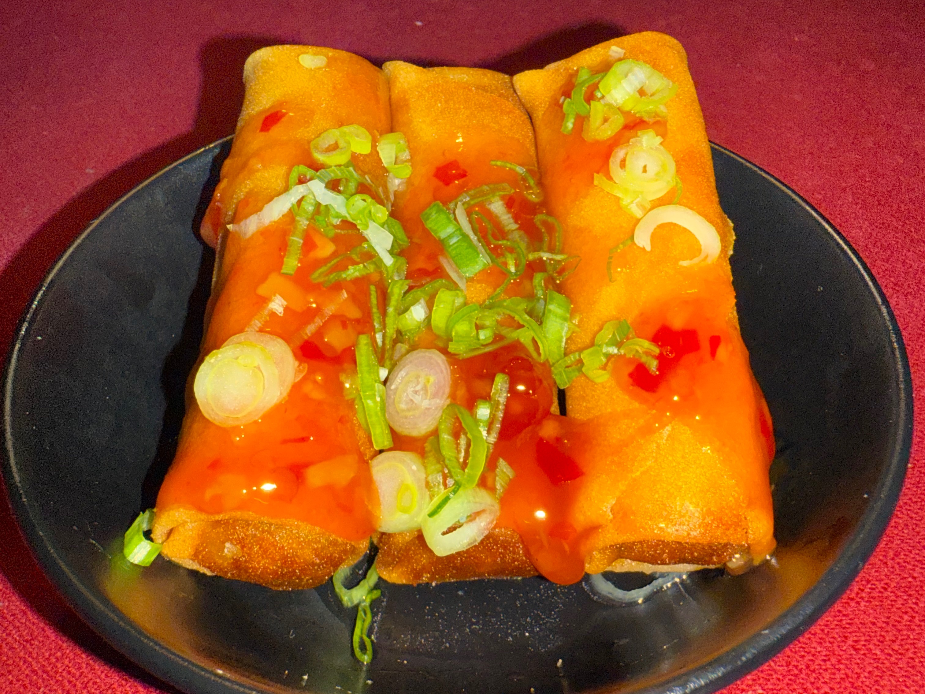 Spring rolls.