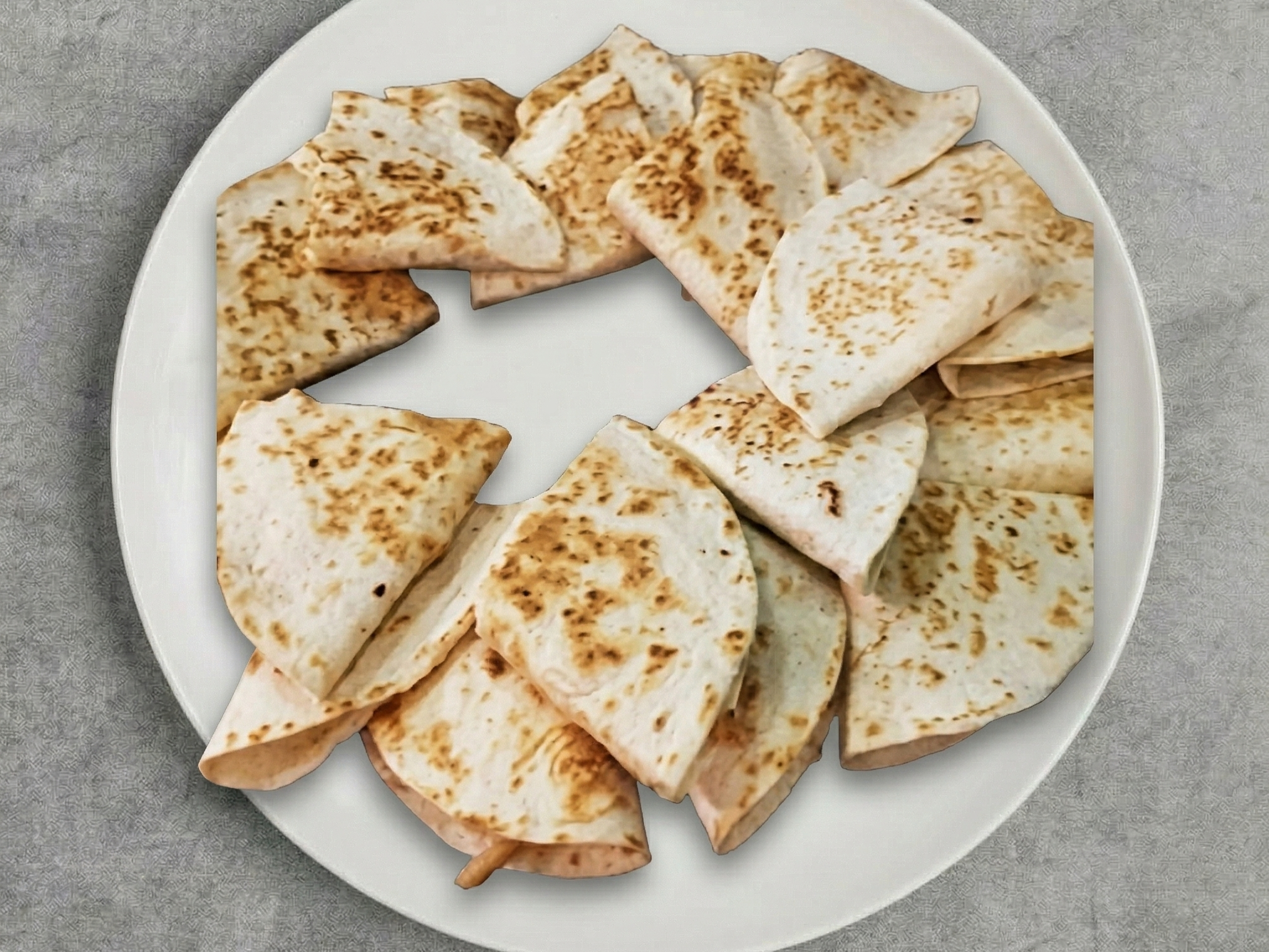 Tray Chicken and Cheese quesadillas