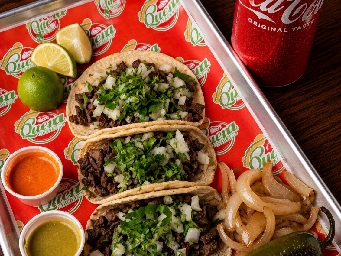 Combo #2 (Three Street Tacos with a Drink).