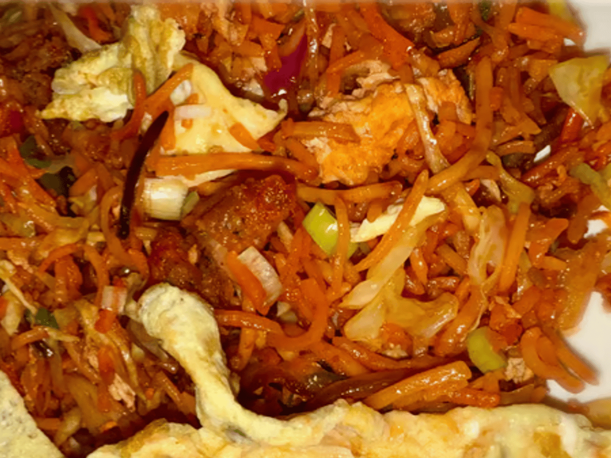 Triple schezwan chicken.