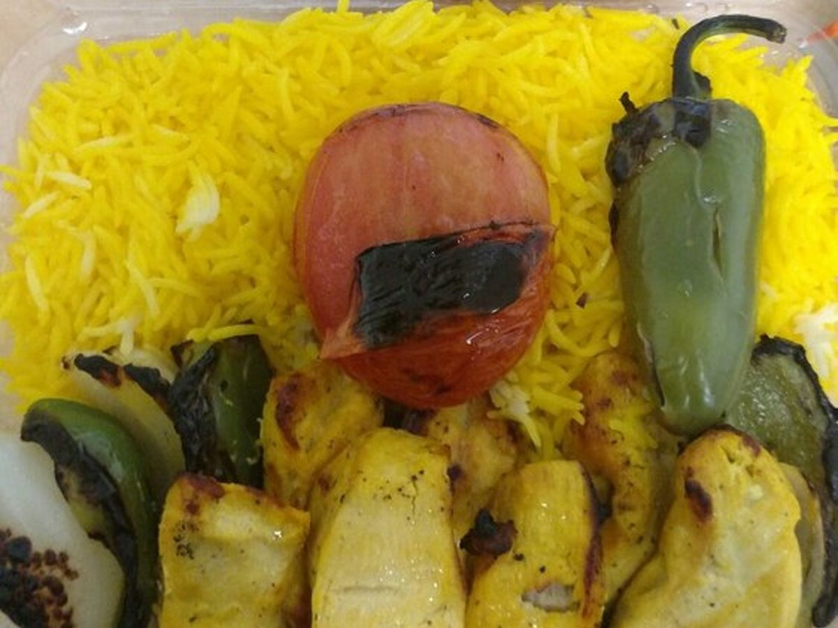 Fanoos Chicken Shish Kabob Salad.