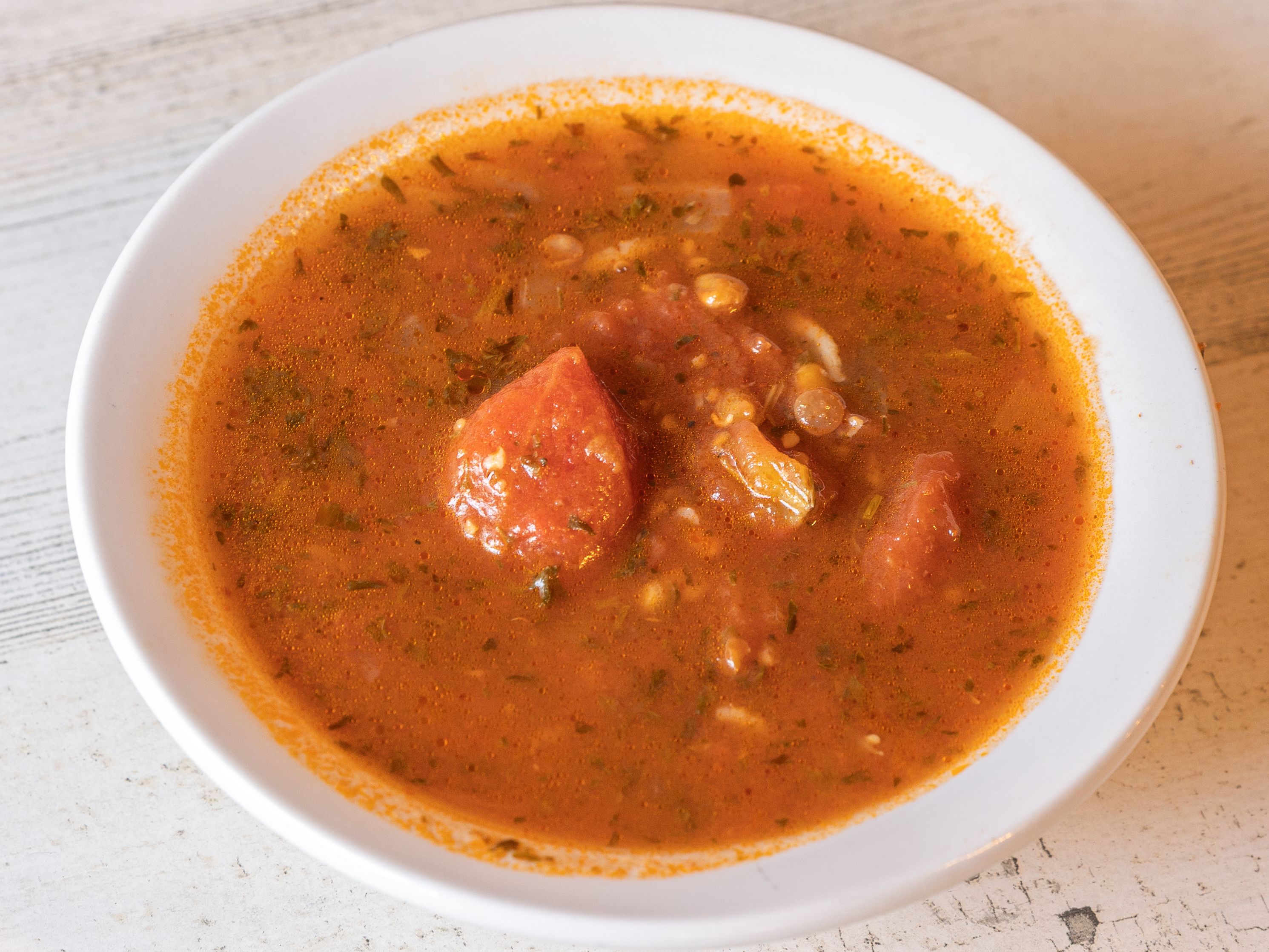Tomato Lentil Soup.